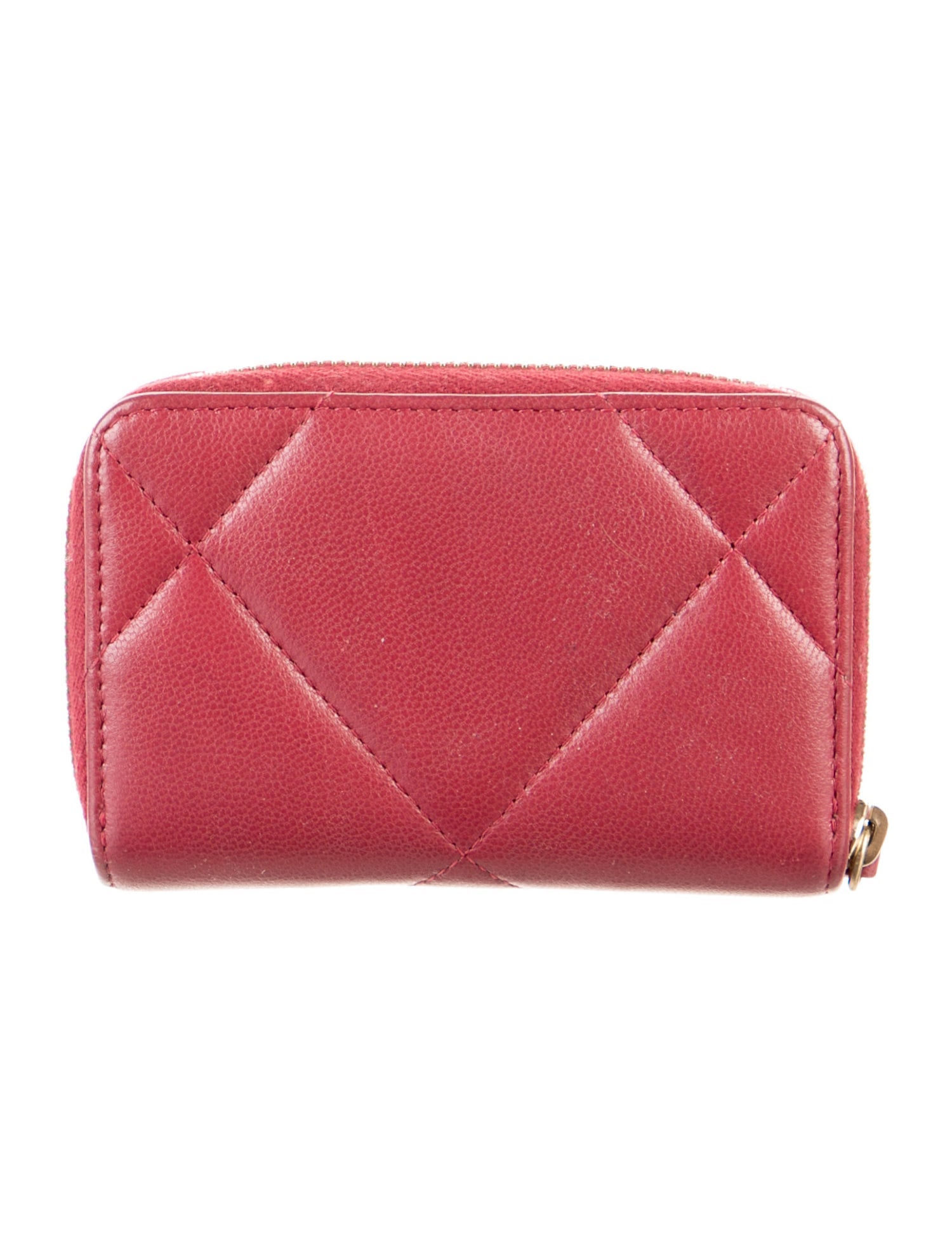 Chanel 2019 Interlocking CC Logo Compact Wallet