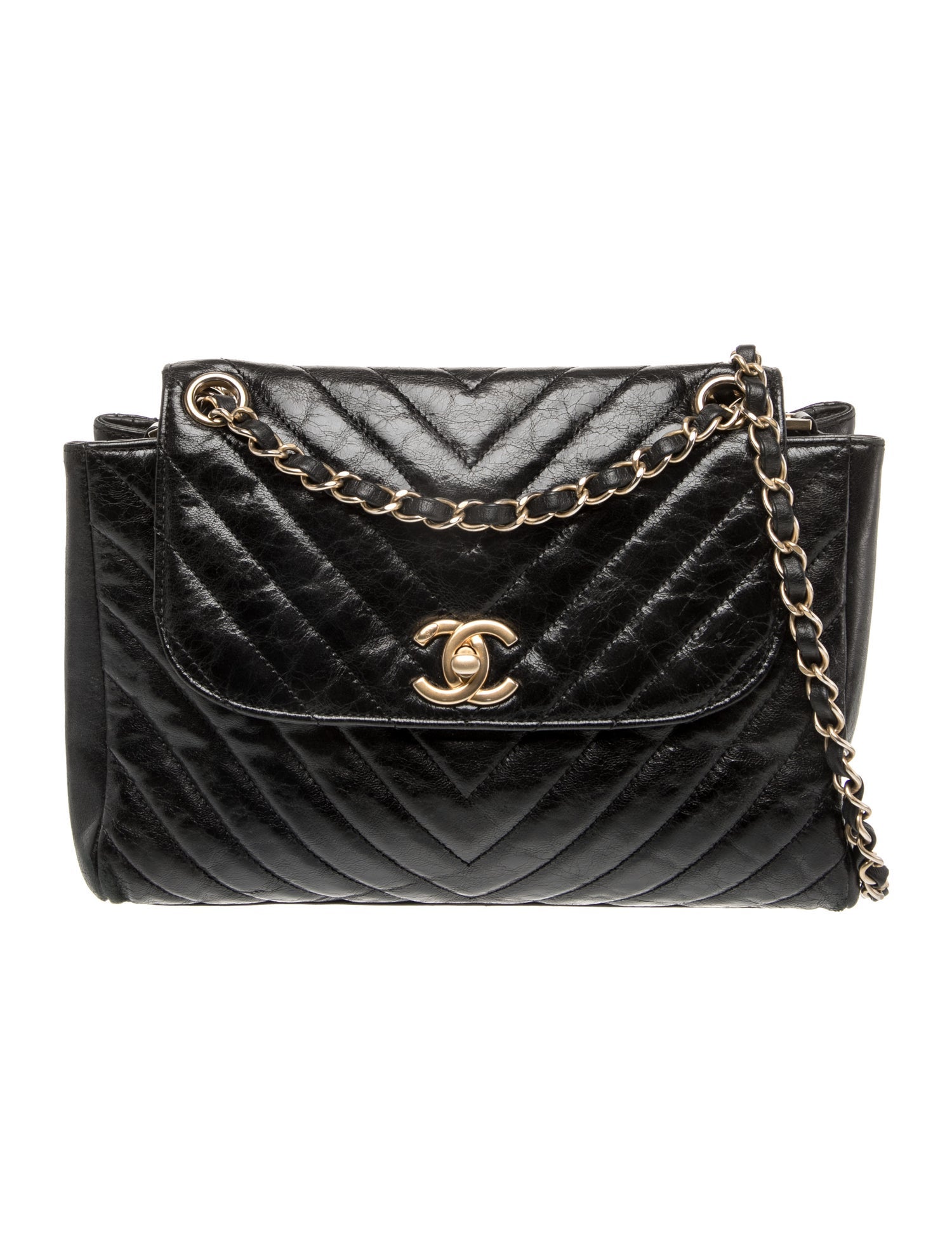 Chanel Chevron Classic Hampton Flap Bag