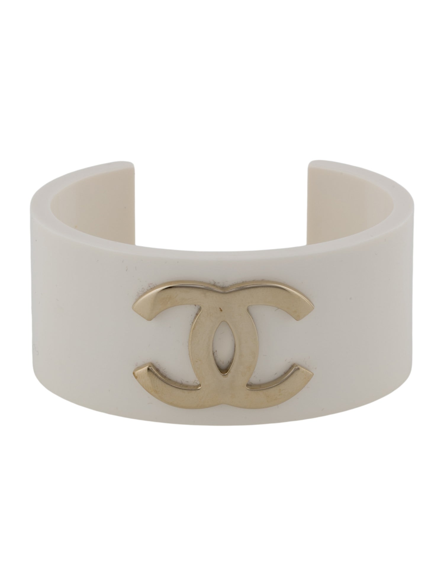 Chanel Resin CC Cuff Bracelet