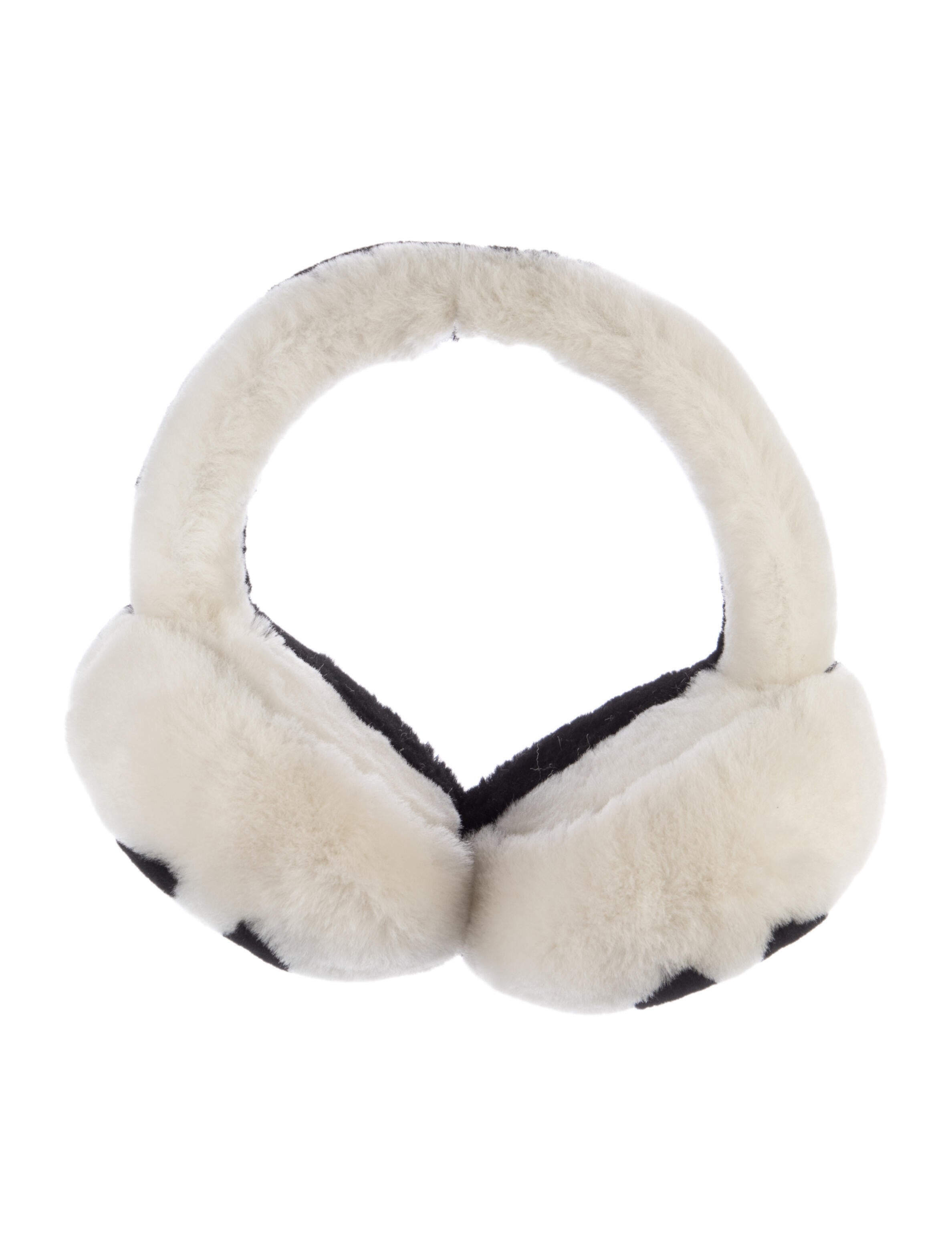 Chanel Two-Tone Shearling CC Earmuffs