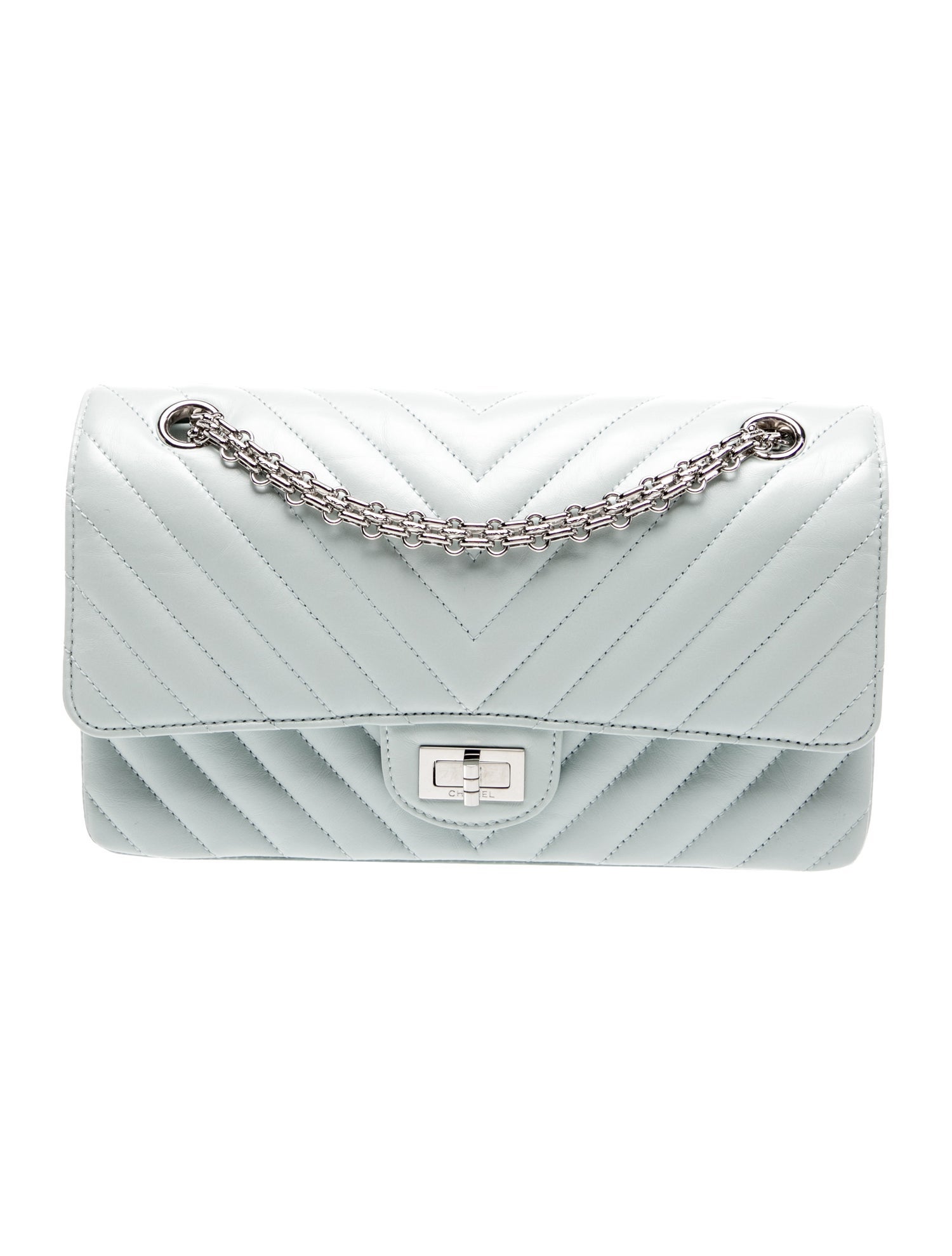 Chanel Chevron Reissue 225 Double Flap Bag