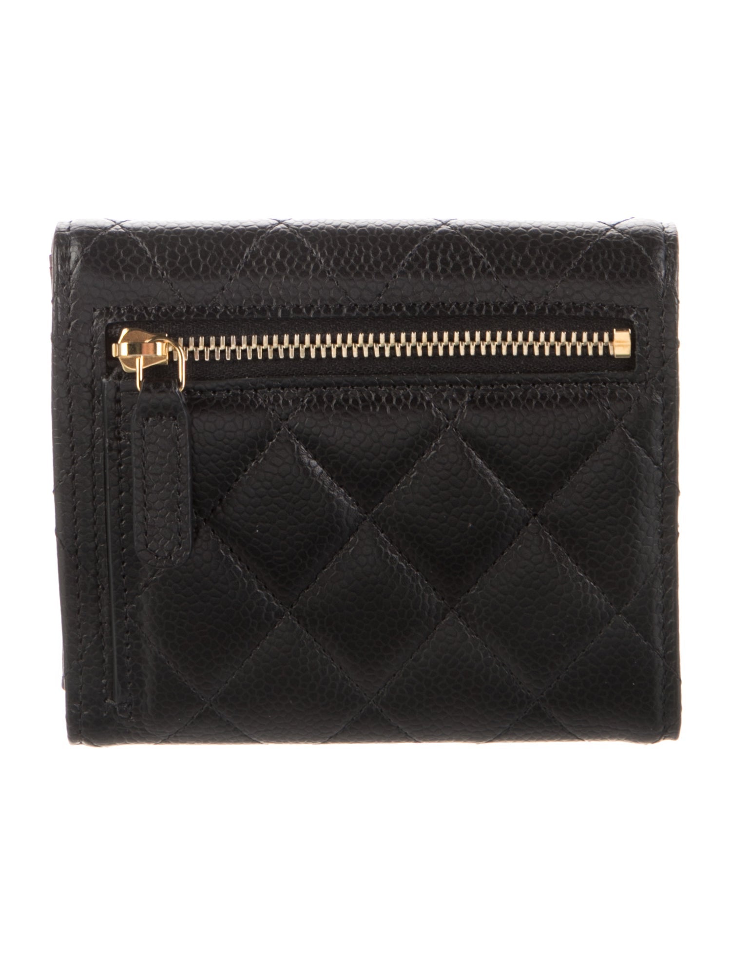 Chanel Compact Interlocking CC Logo Wallet w/ Tags