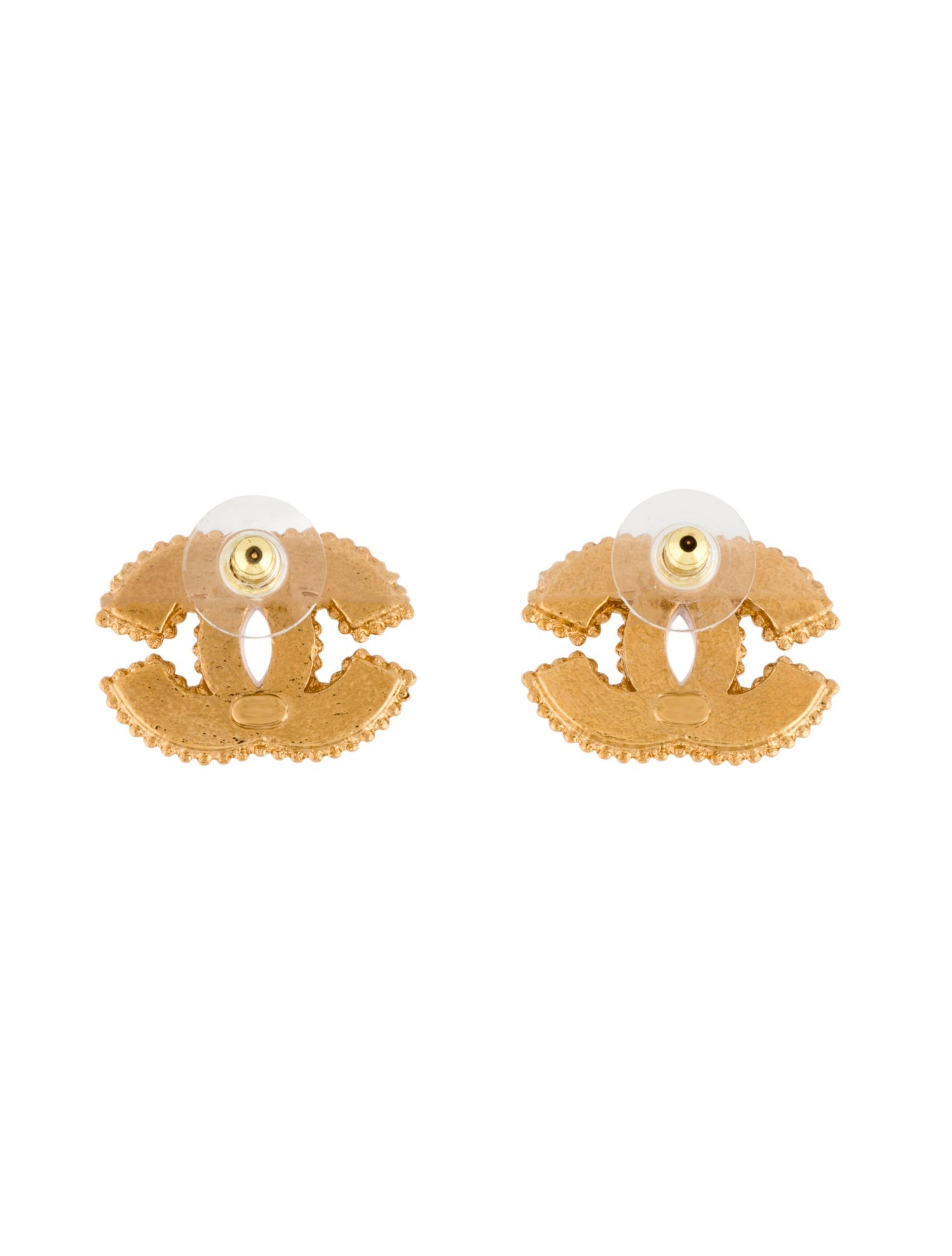 Chanel 2024 Resin CC Stud Earrings