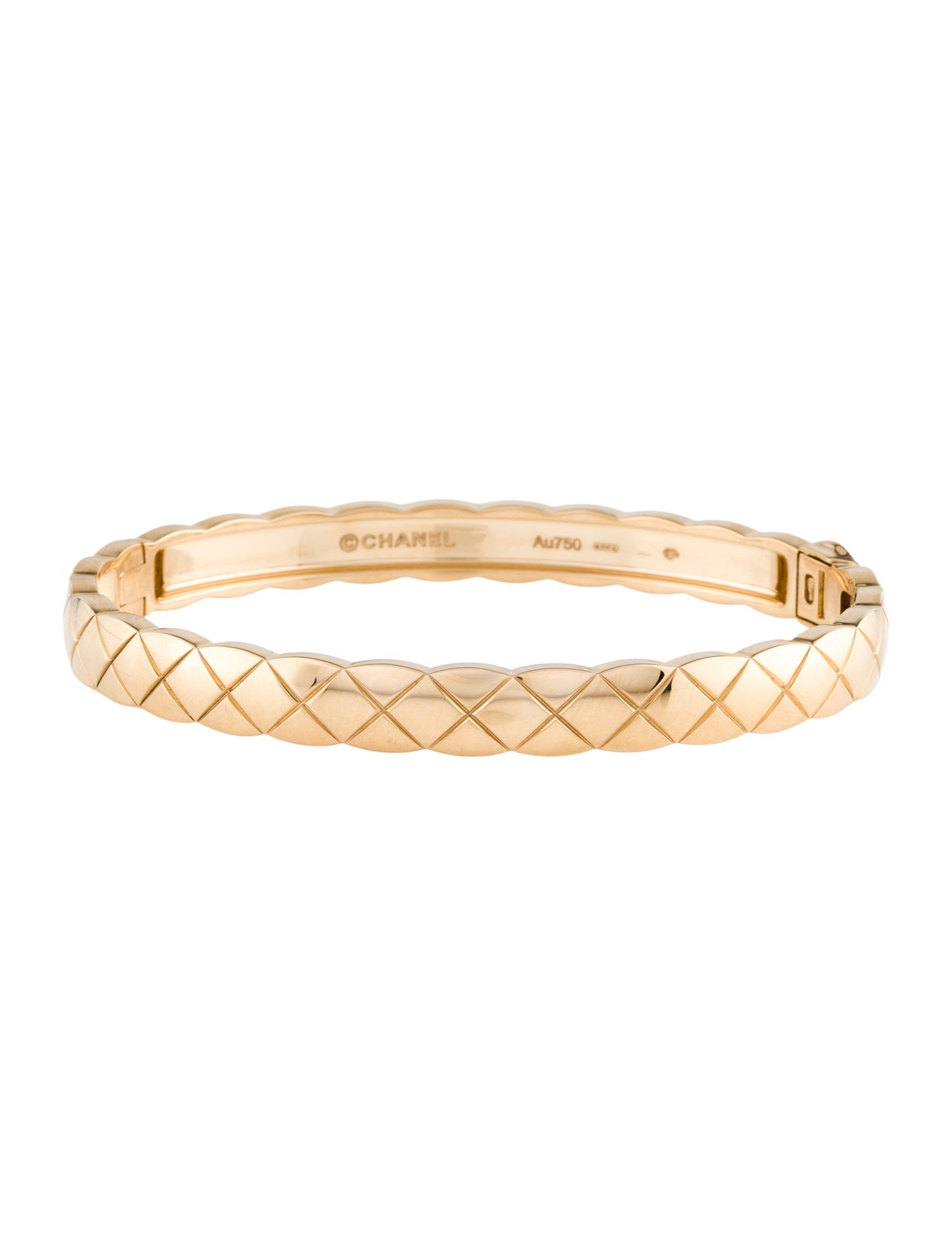 Chanel 18K Coco Crush Hinged Bracelet