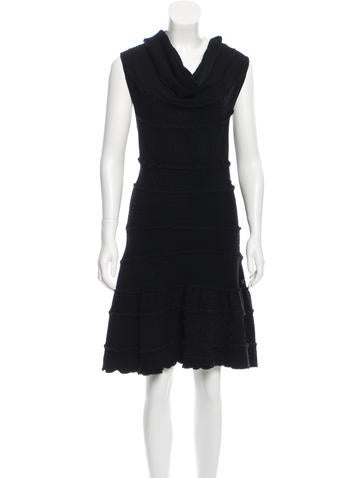 Chanel Off-the-Shoulder Ruffle Dress