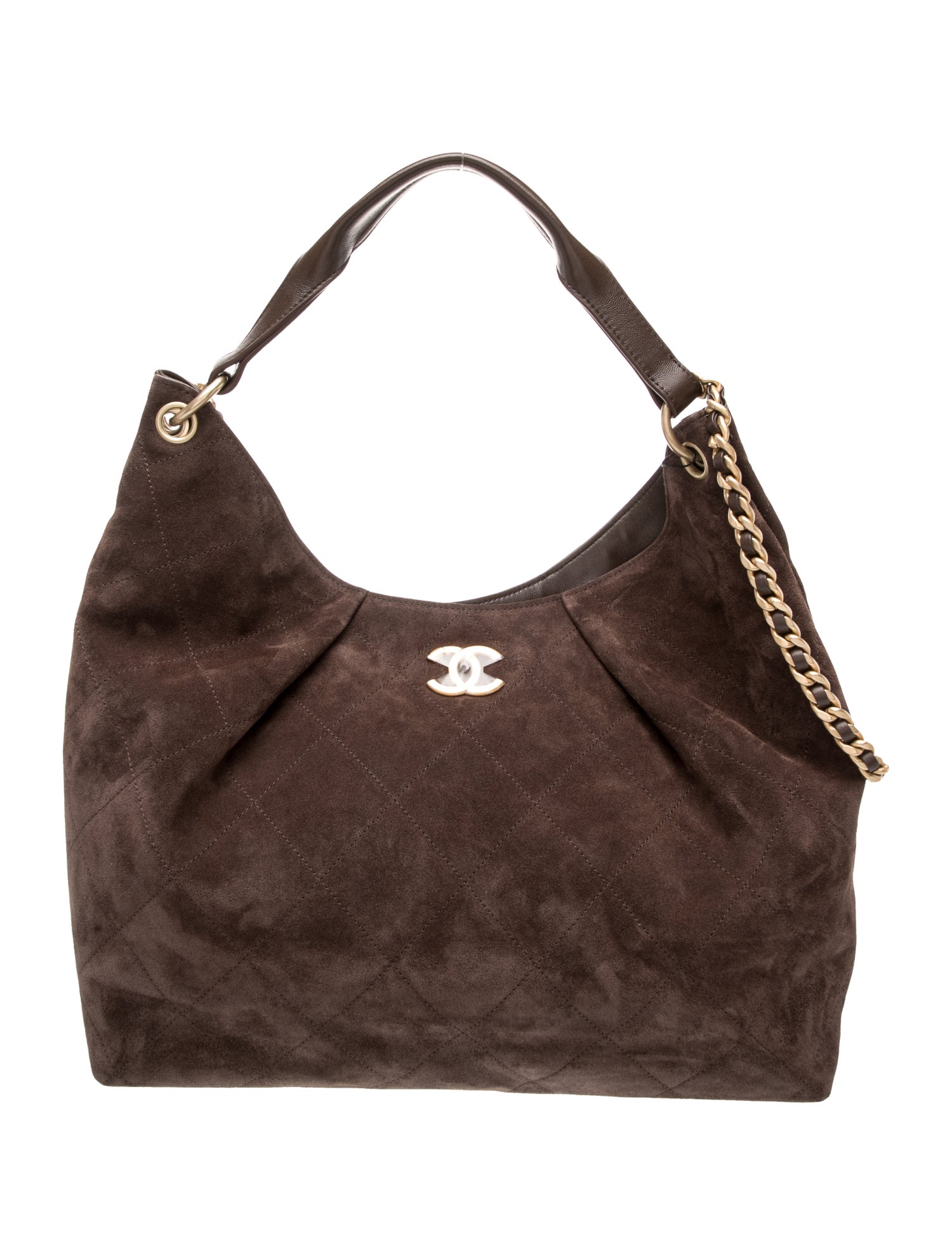 Chanel 2026 Suede Quilted Maxi Hobo w/Tags