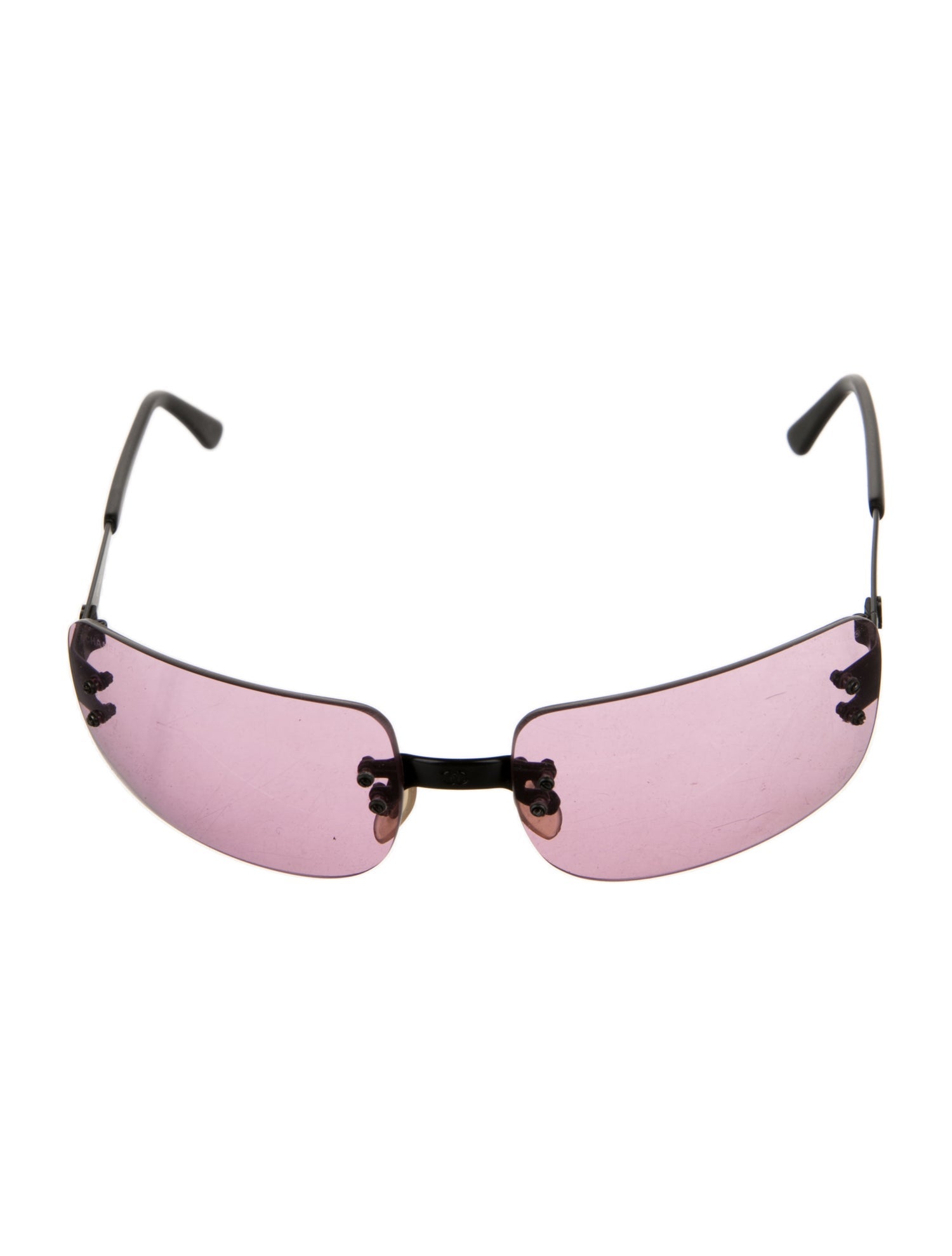 Chanel Interlocking CC Logo Shield Sunglasses