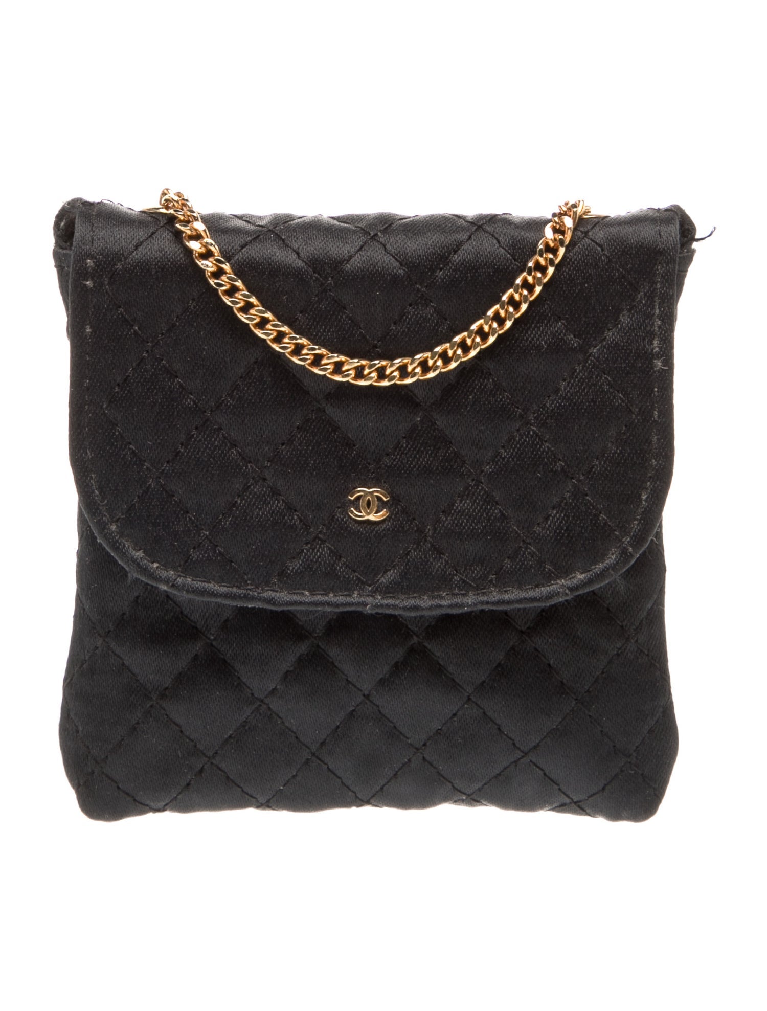 Chanel Satin Micro Flap Bag