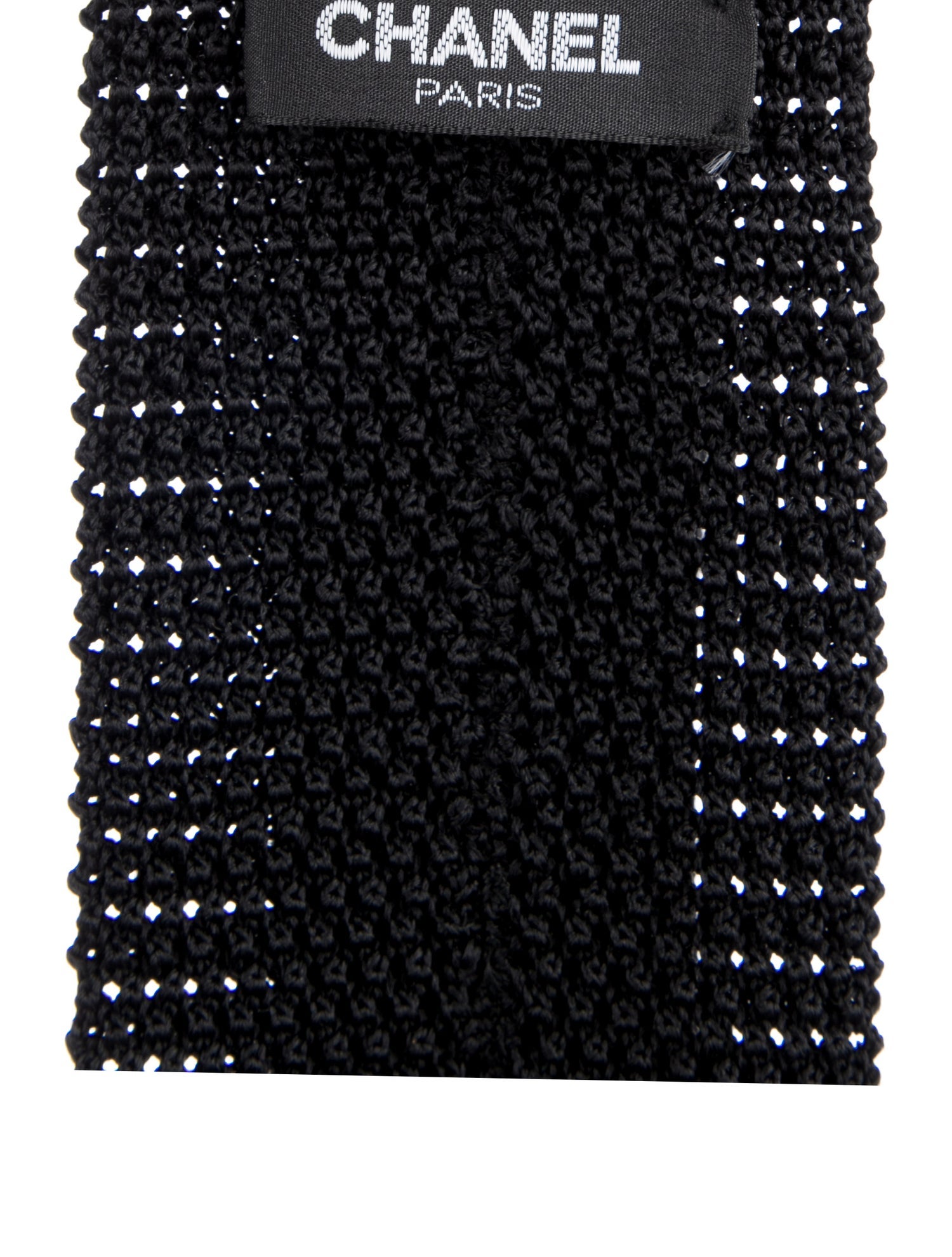 Chanel Silk Knit Tie