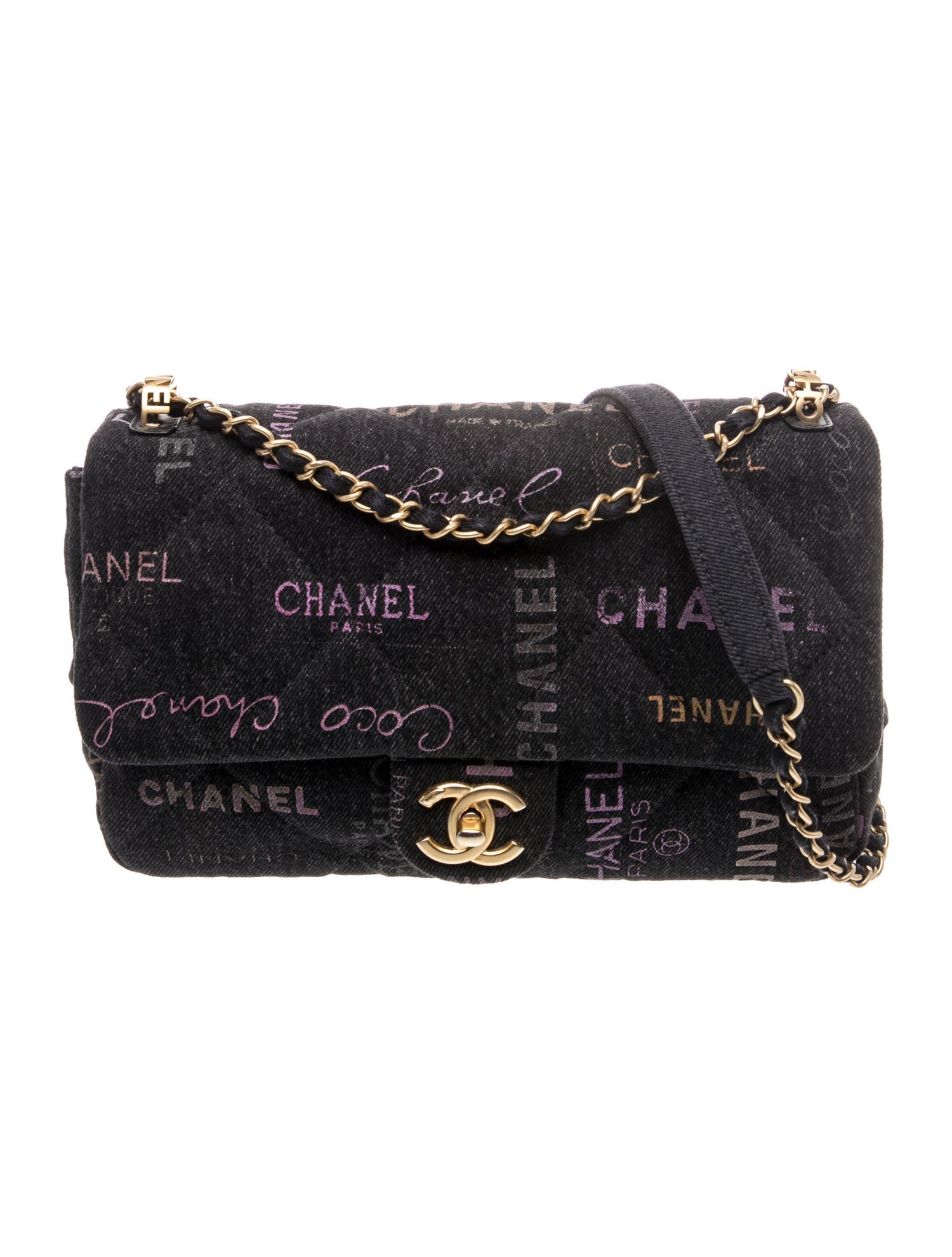 Chanel 2022 Quilted Denim Mood Flap Bag