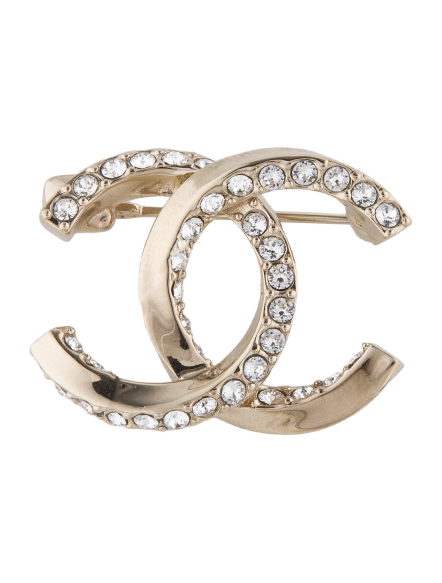 Chanel 2023 Strass CC Brooch