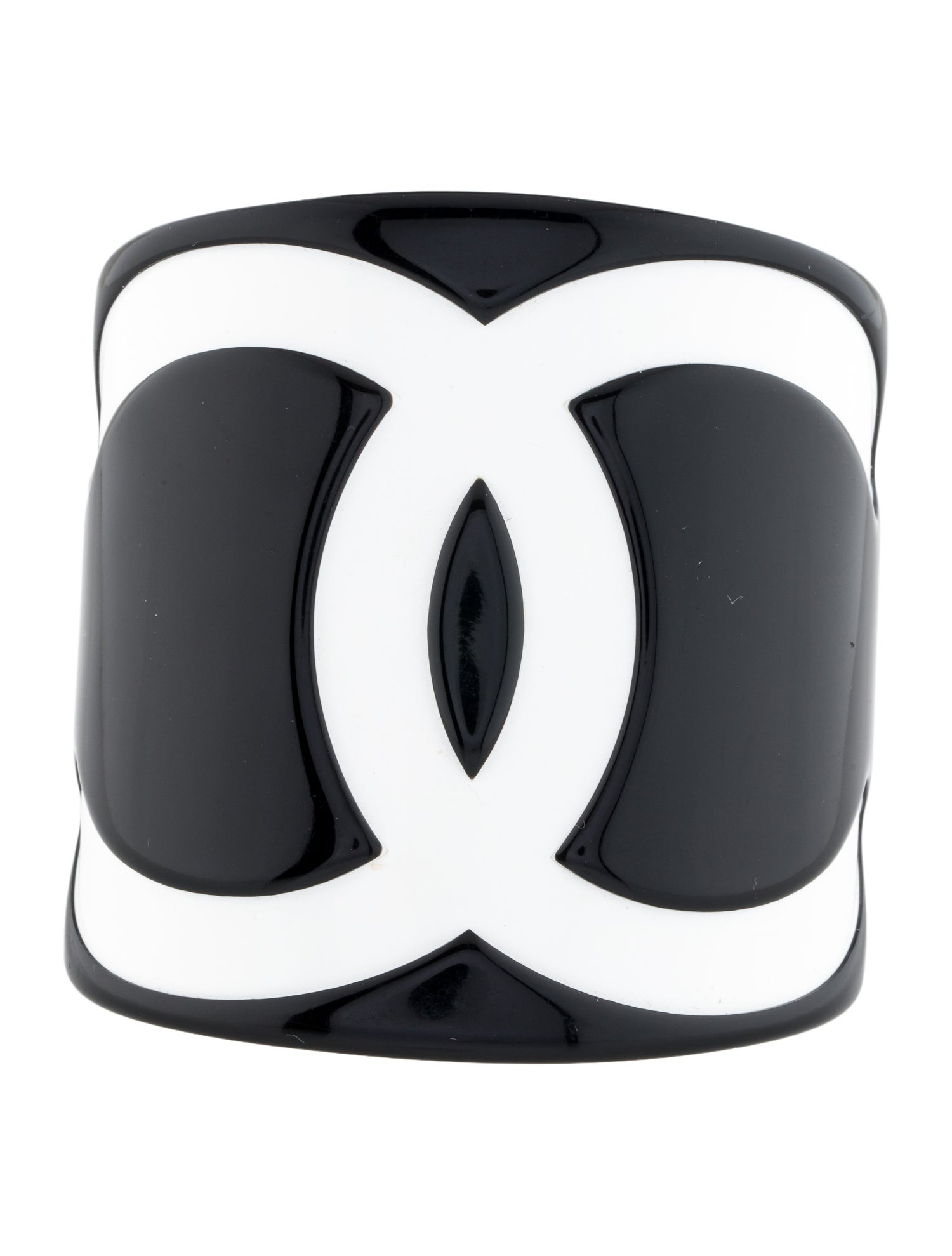 Chanel Resin CC Cuff Bracelet
