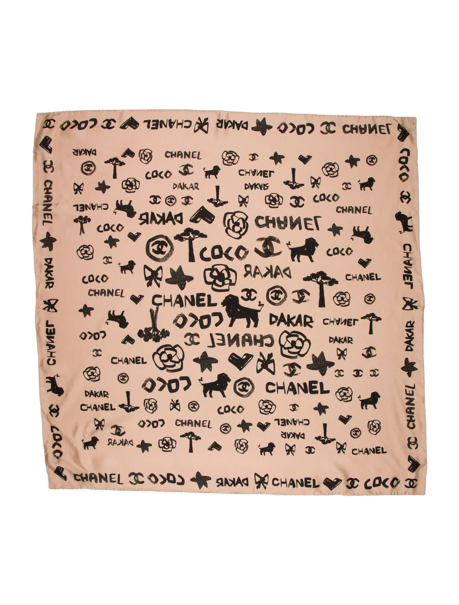Chanel Paris-Dakar Silk Scarf