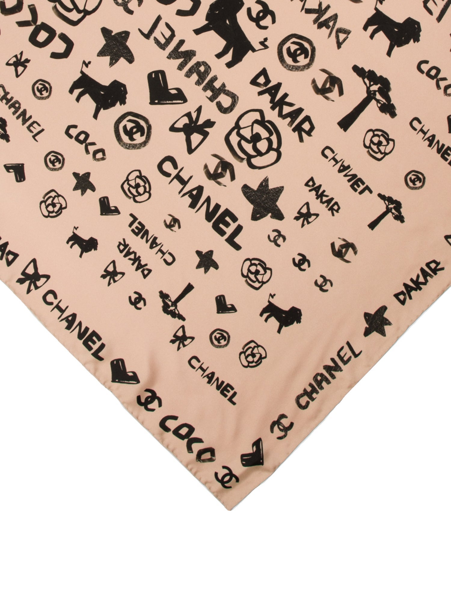 Chanel Paris-Dakar Silk Scarf