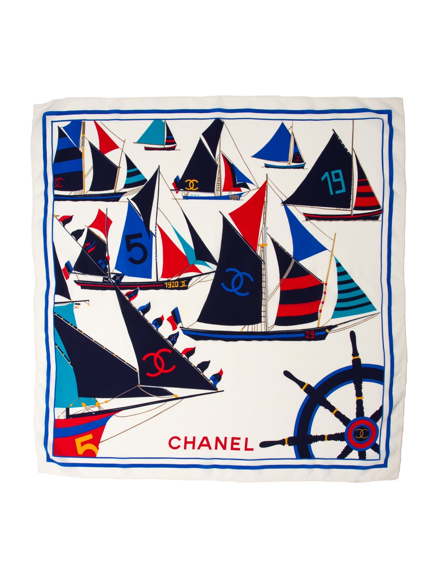 Chanel Silk Printed Scarf