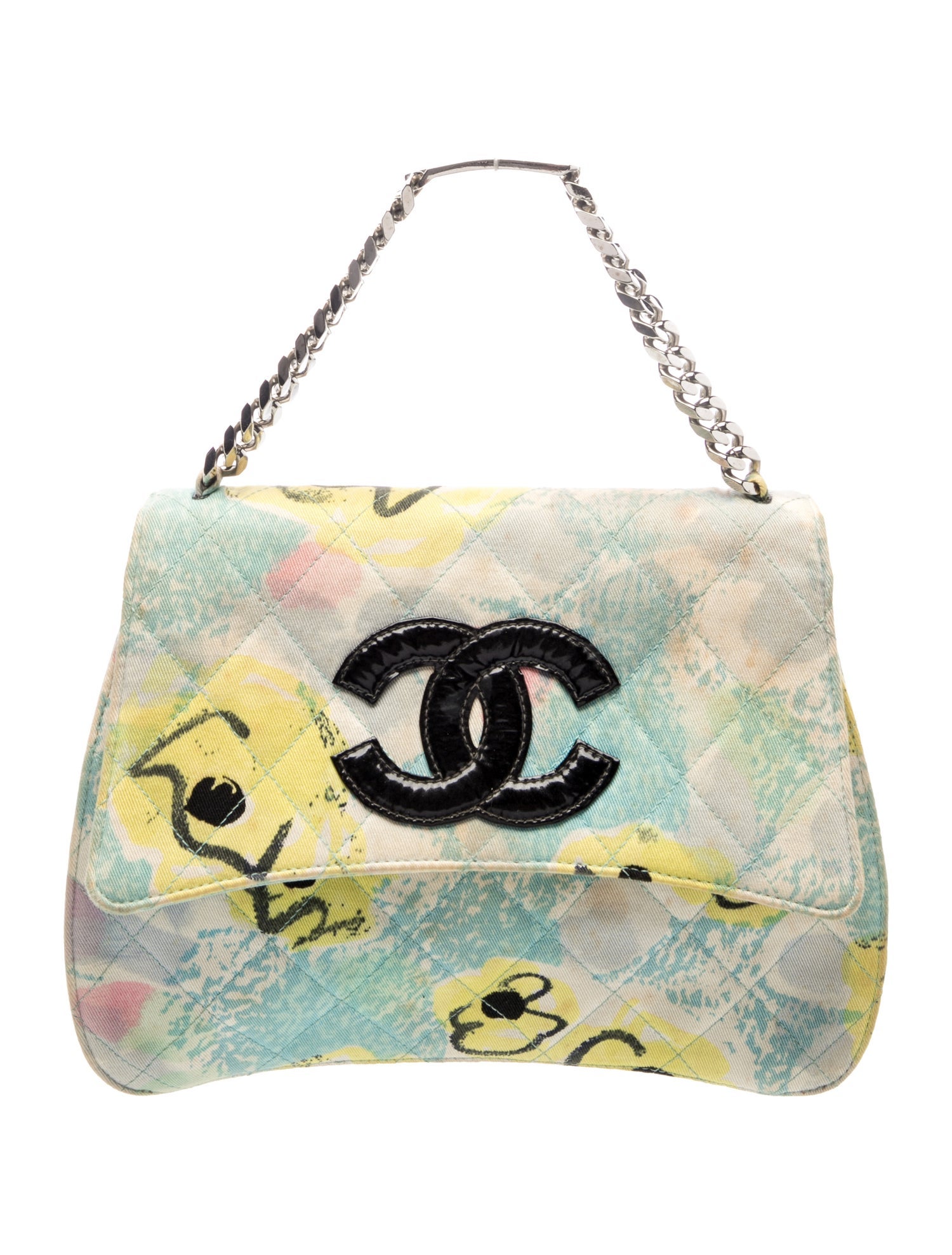 Chanel Floral Letter Flap Bag