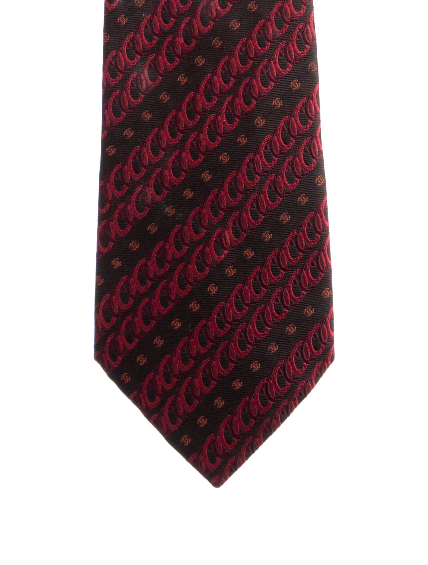 Chanel CC Silk Pattern Tie