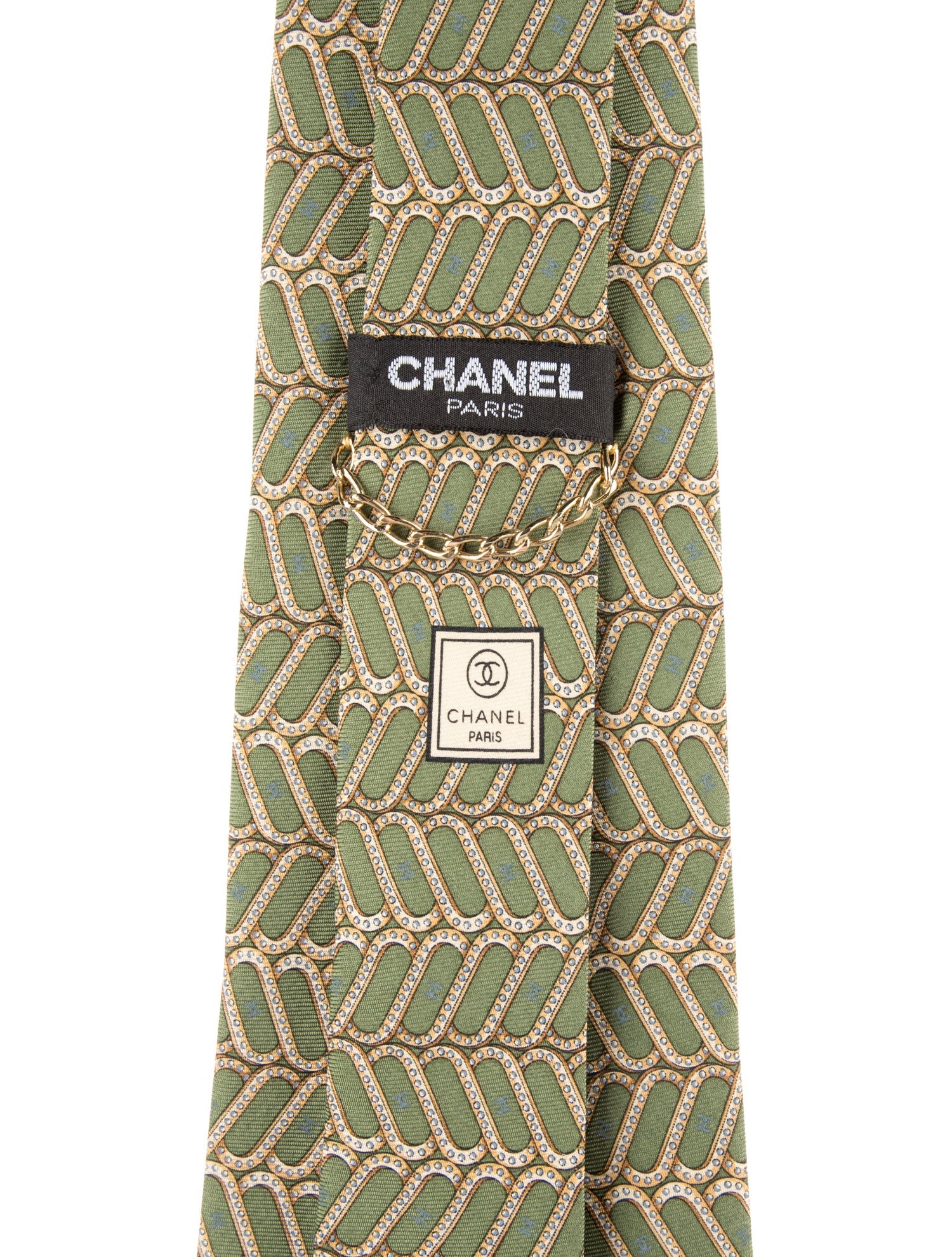Chanel Silk Pattern Tie