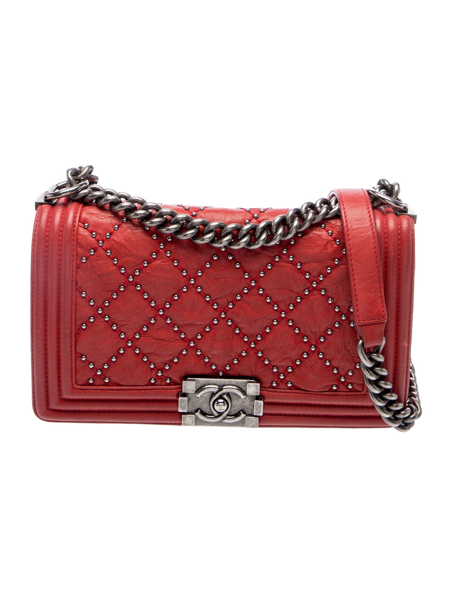 Chanel Medium Studded Boy Bag