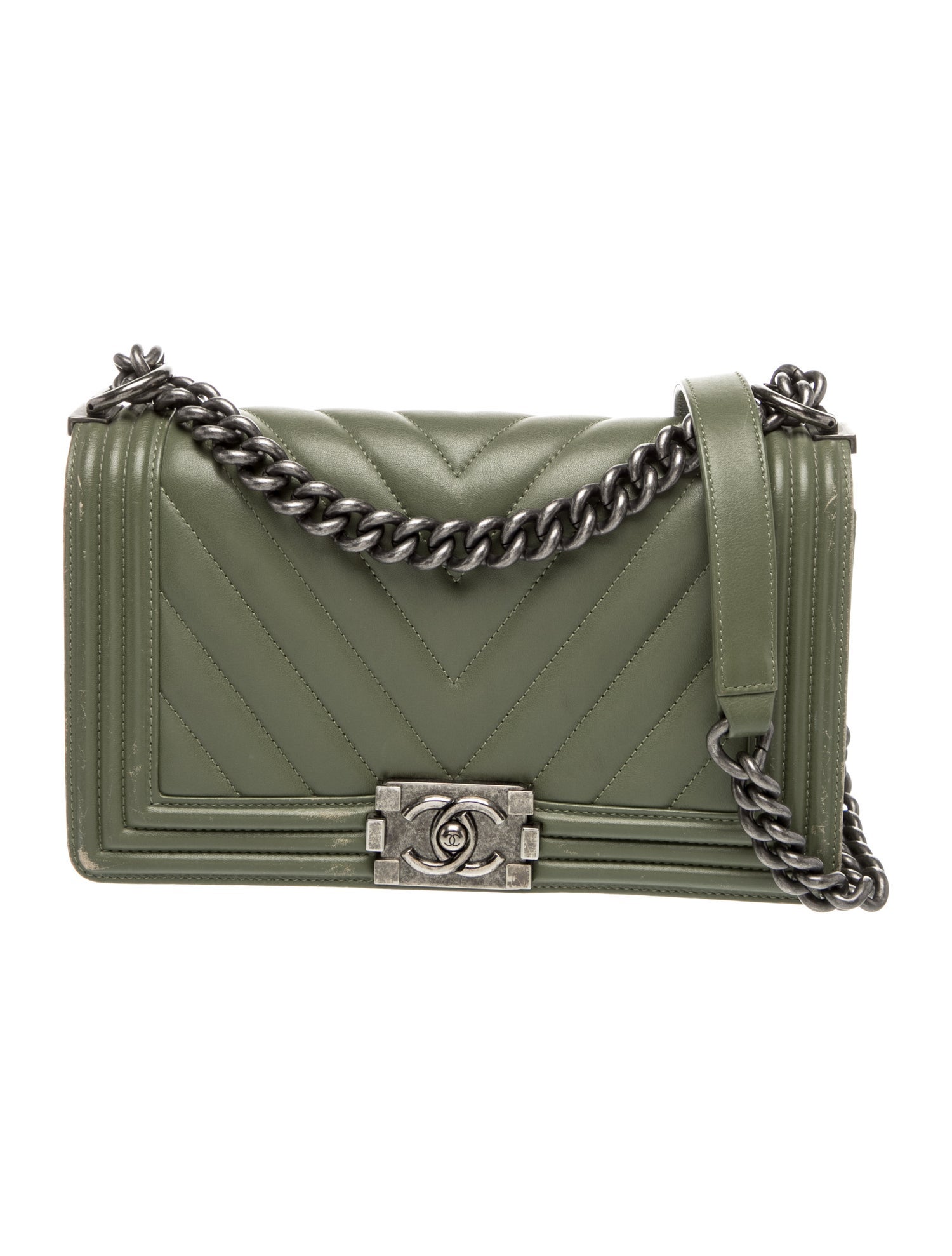 Chanel Medium Chevron Boy Bag