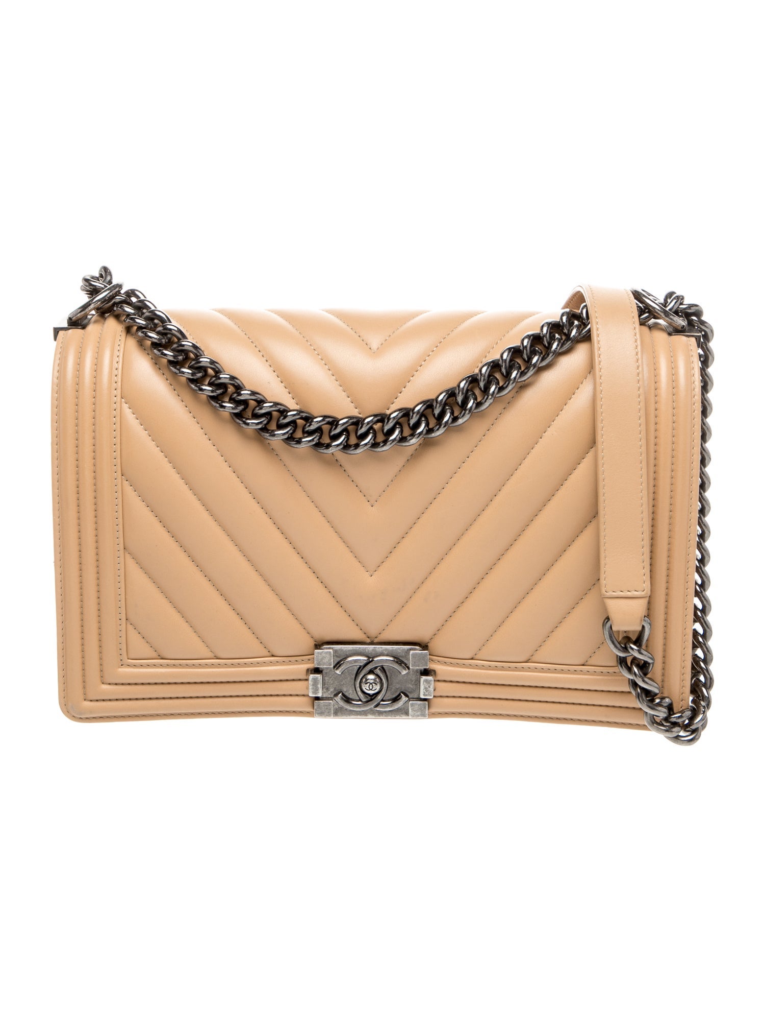 Chanel Large Chevron Boy Bag