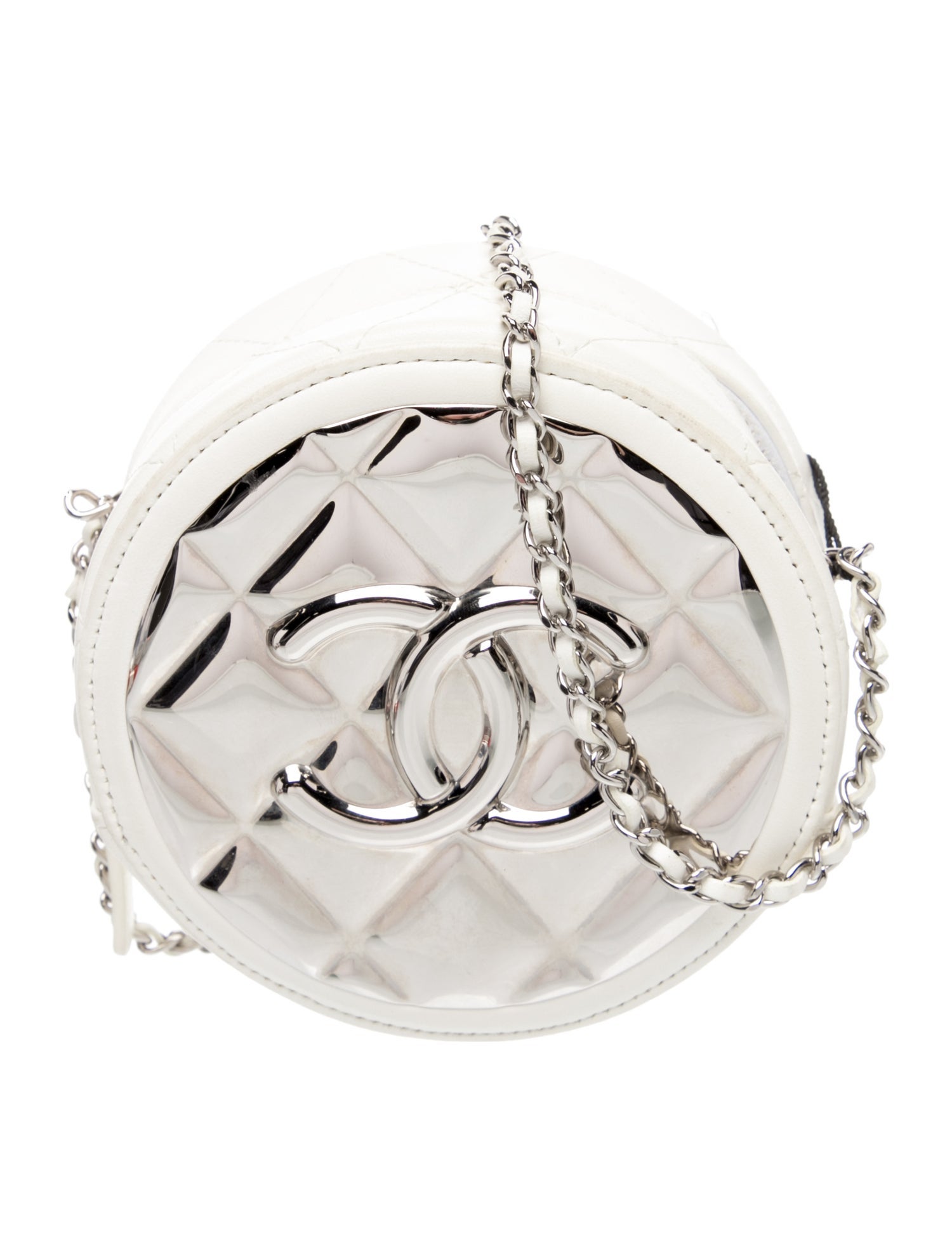 Chanel Golden Plate Round Clutch
