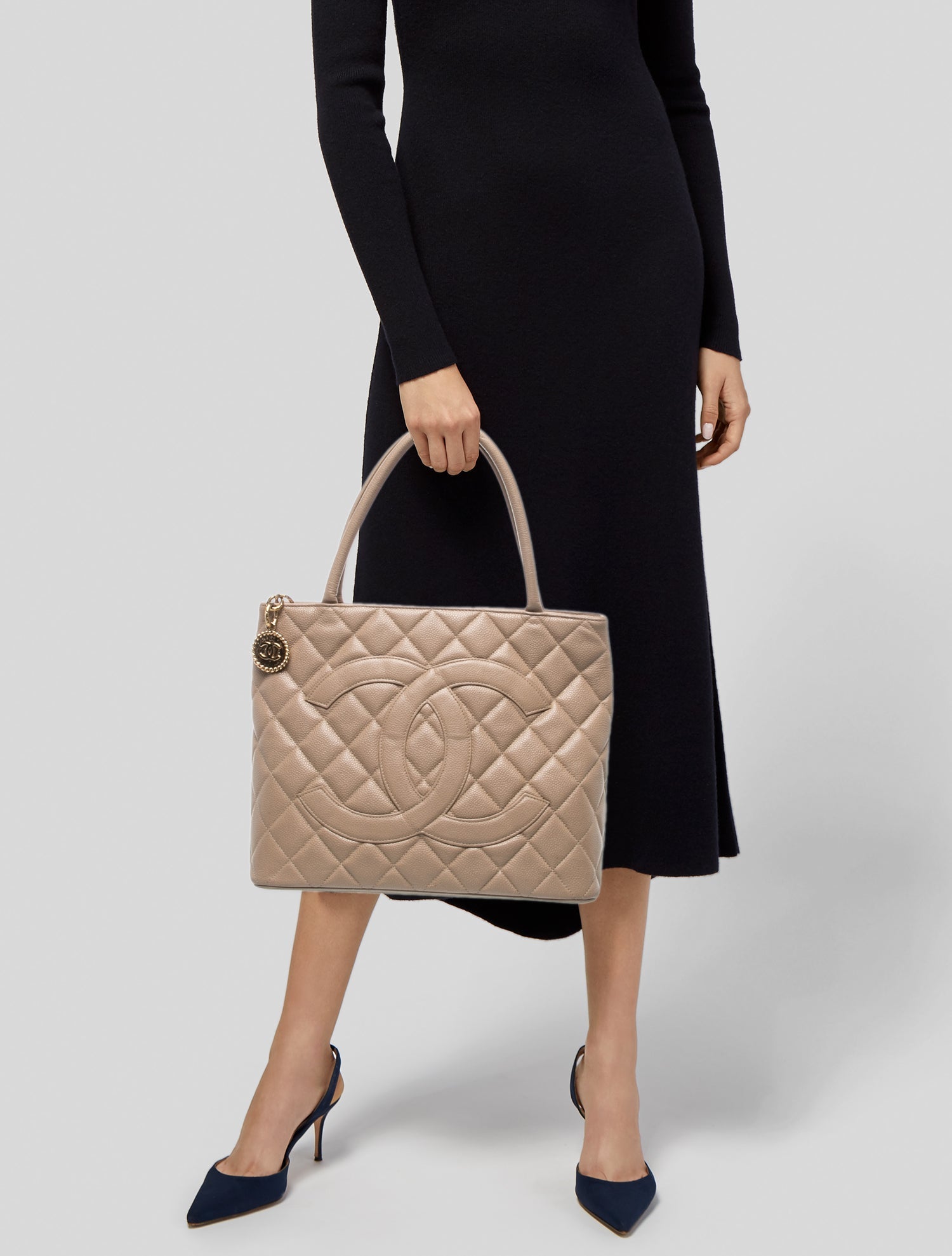 Chanel Caviar Medallion Tote