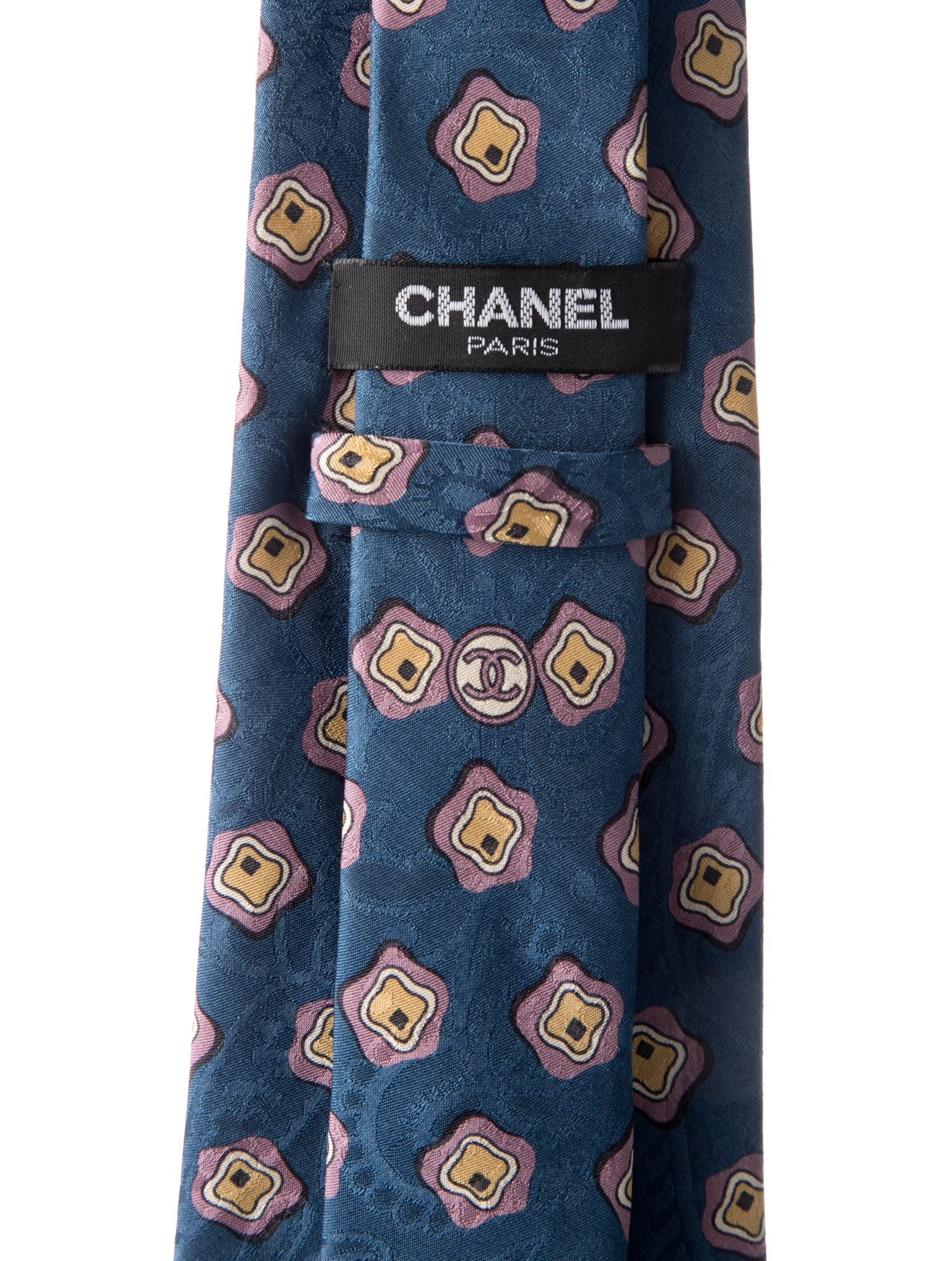 Chanel Silk Pattern Tie