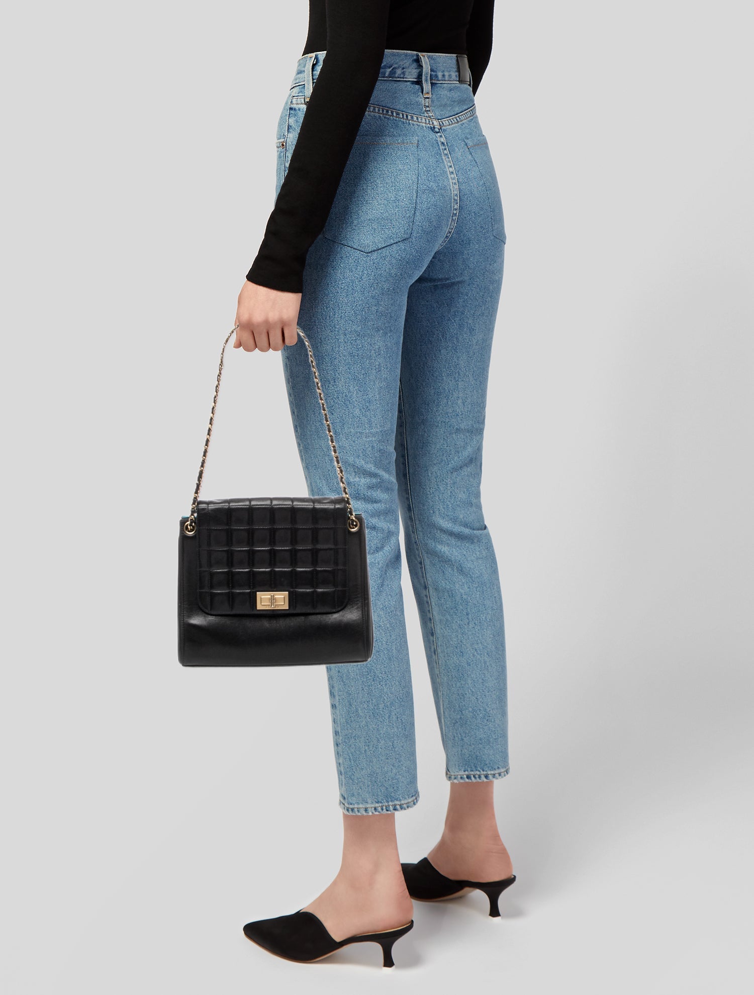 Chanel Square Quilt Accordion Flap Bag