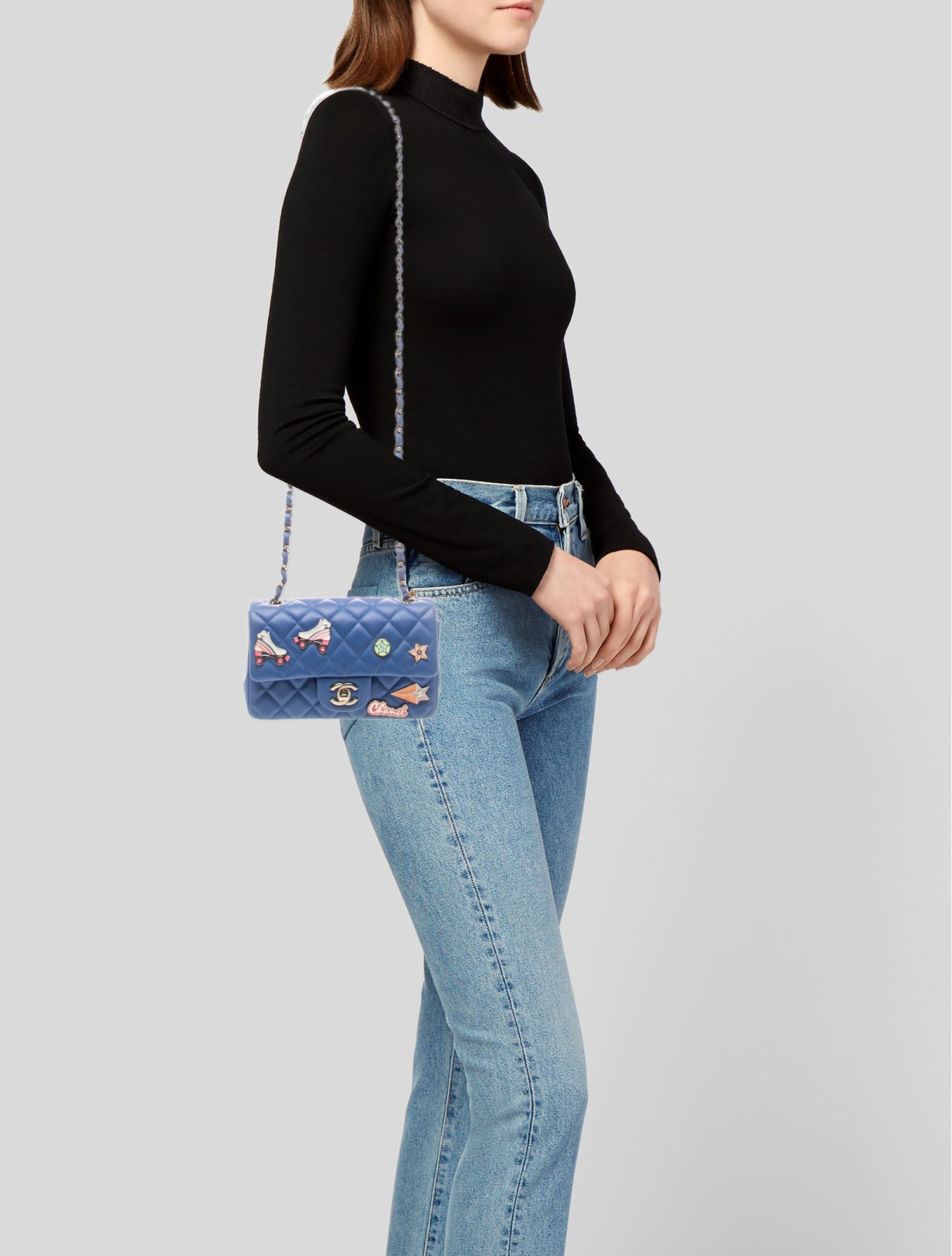 Chanel 2024 Rectangular Mini Hollywood Charms Single Flap Bag