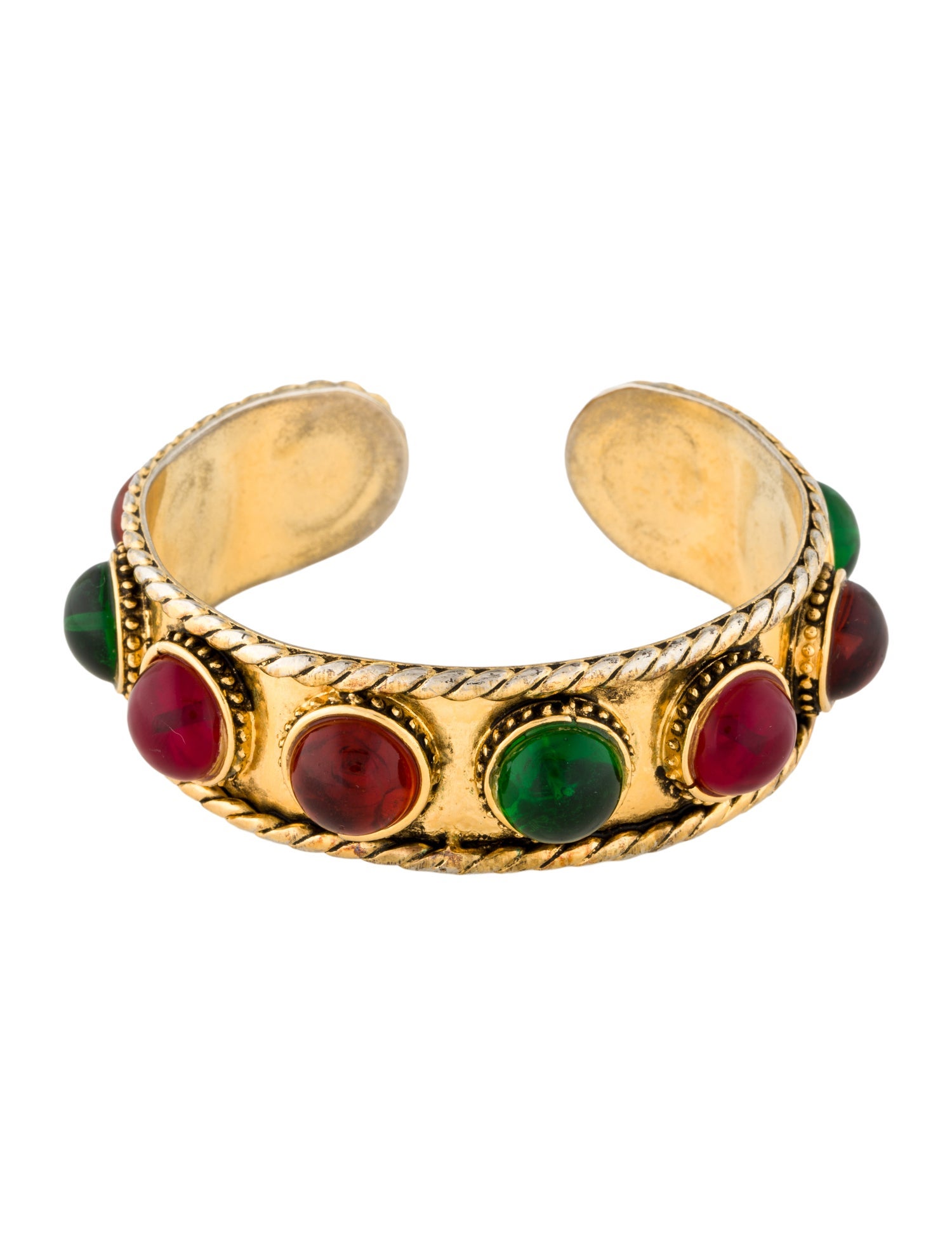 Chanel Vintage Gripoix Cuff Bracelet