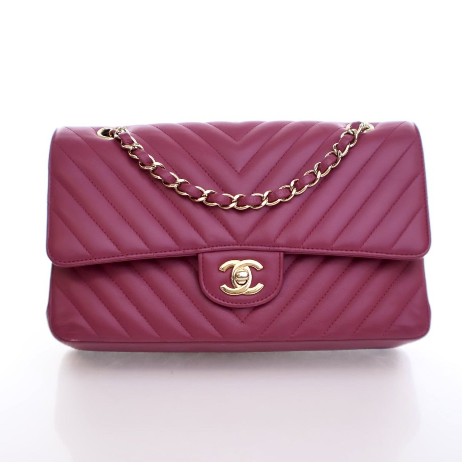 Chanel Chevron Classic Double Flap Bag Medium