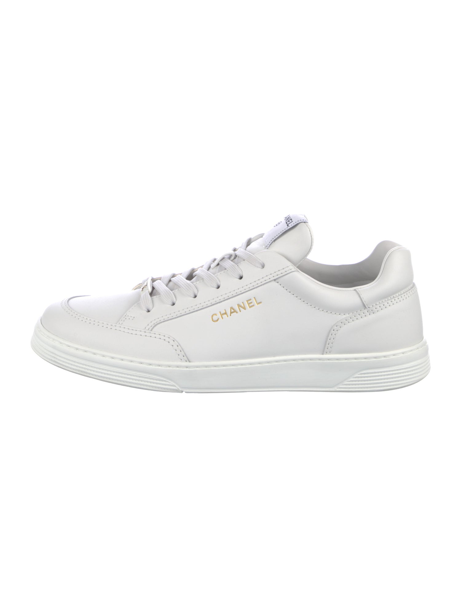 Chanel Interlocking CC Logo Calfskin Sneakers