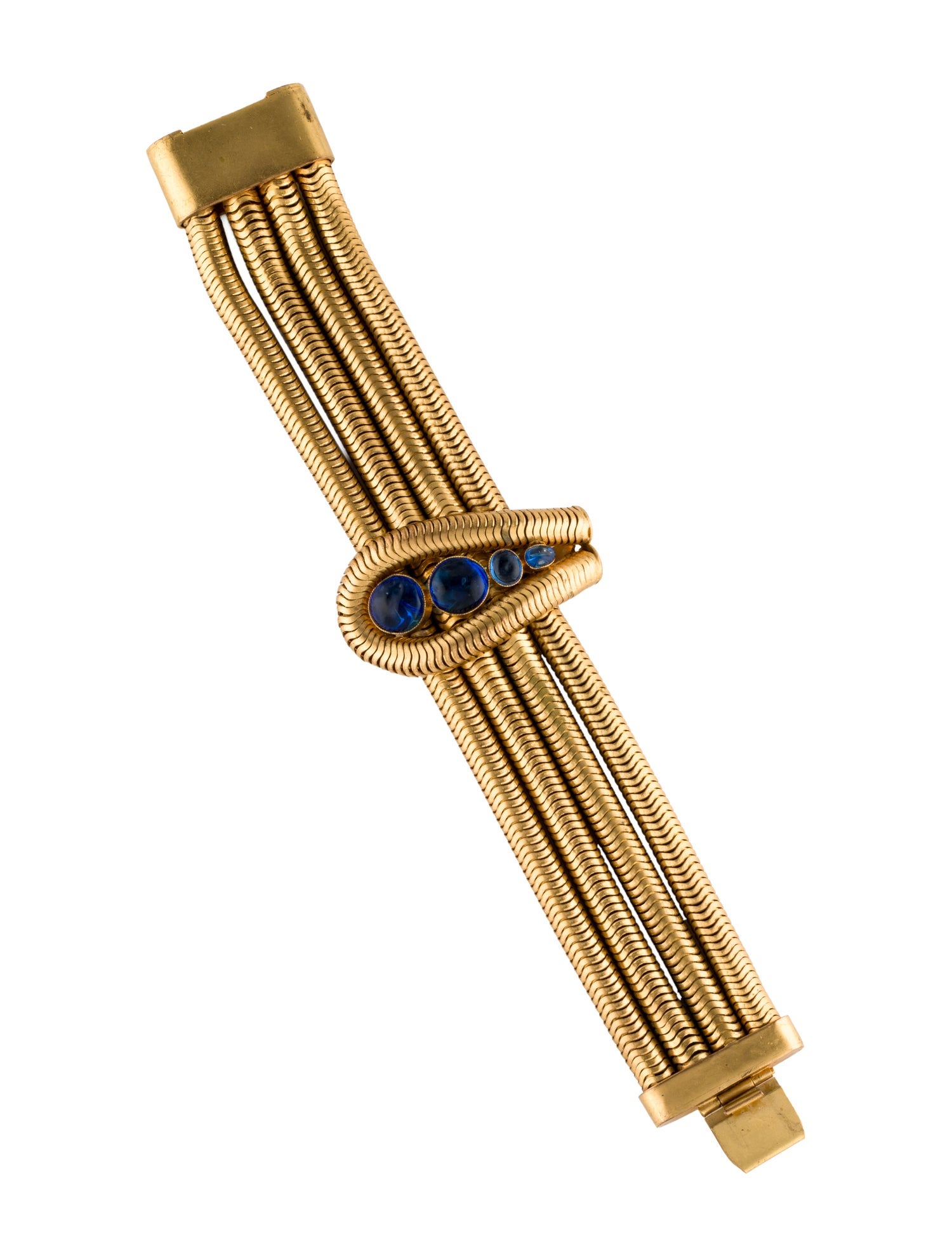 Chanel Vintage Glass Link Bracelet