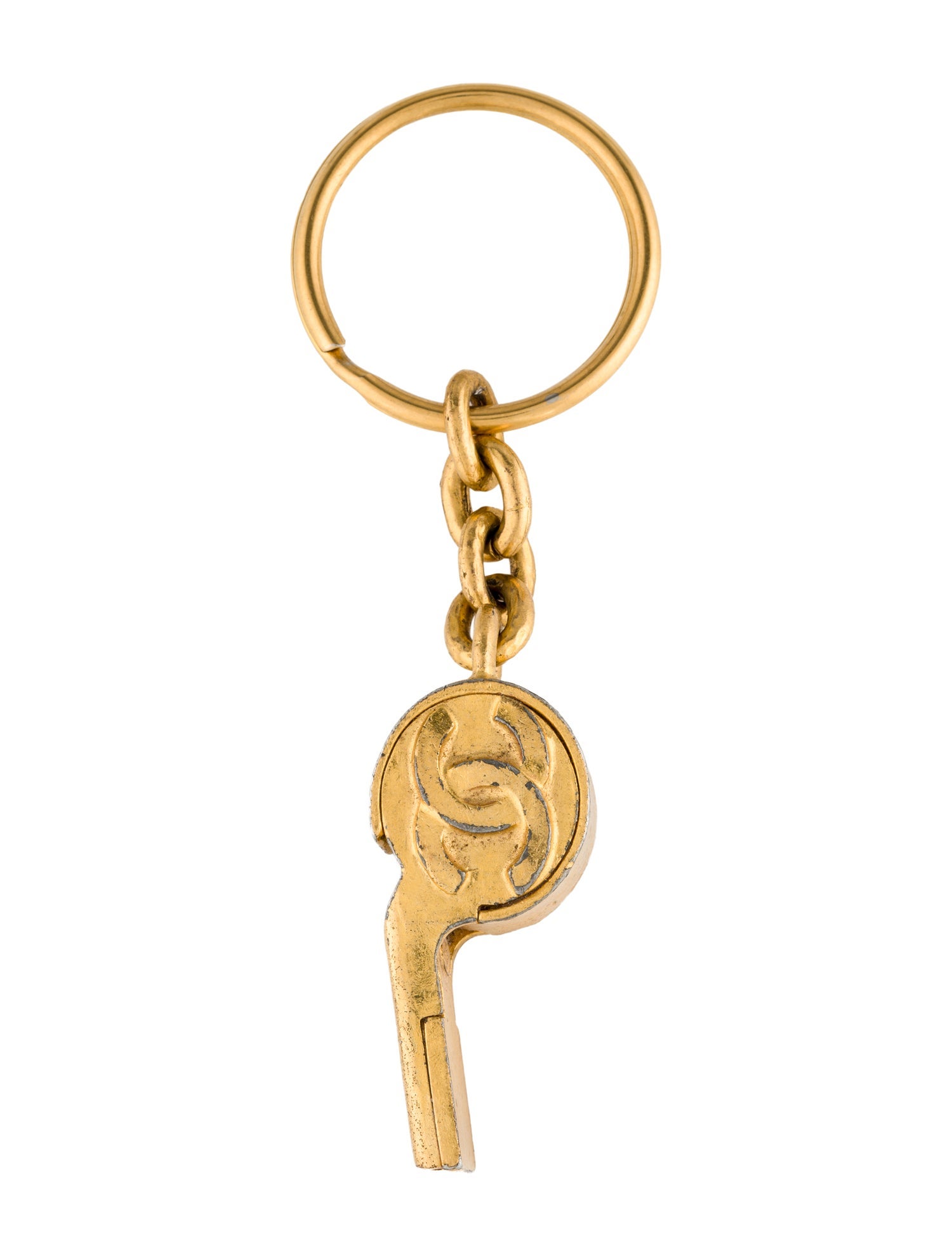 Chanel Strass Whistle Keychain