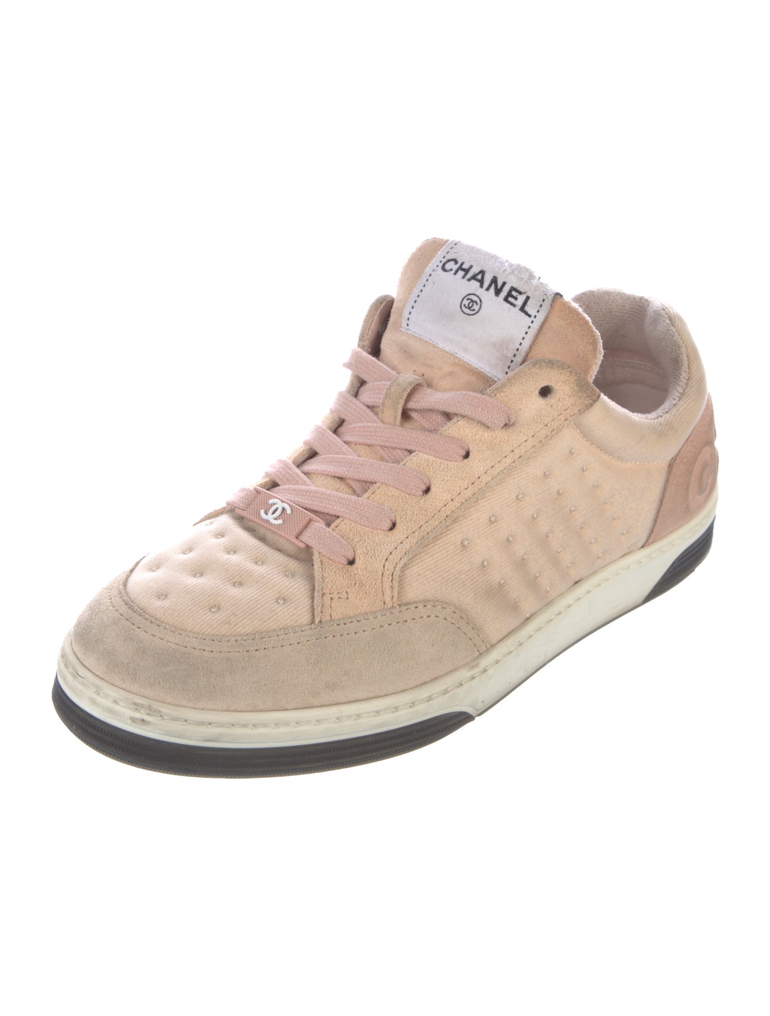 Chanel 2022 Interlocking CC Logo Sneakers - Pink Sneakers, Shoes