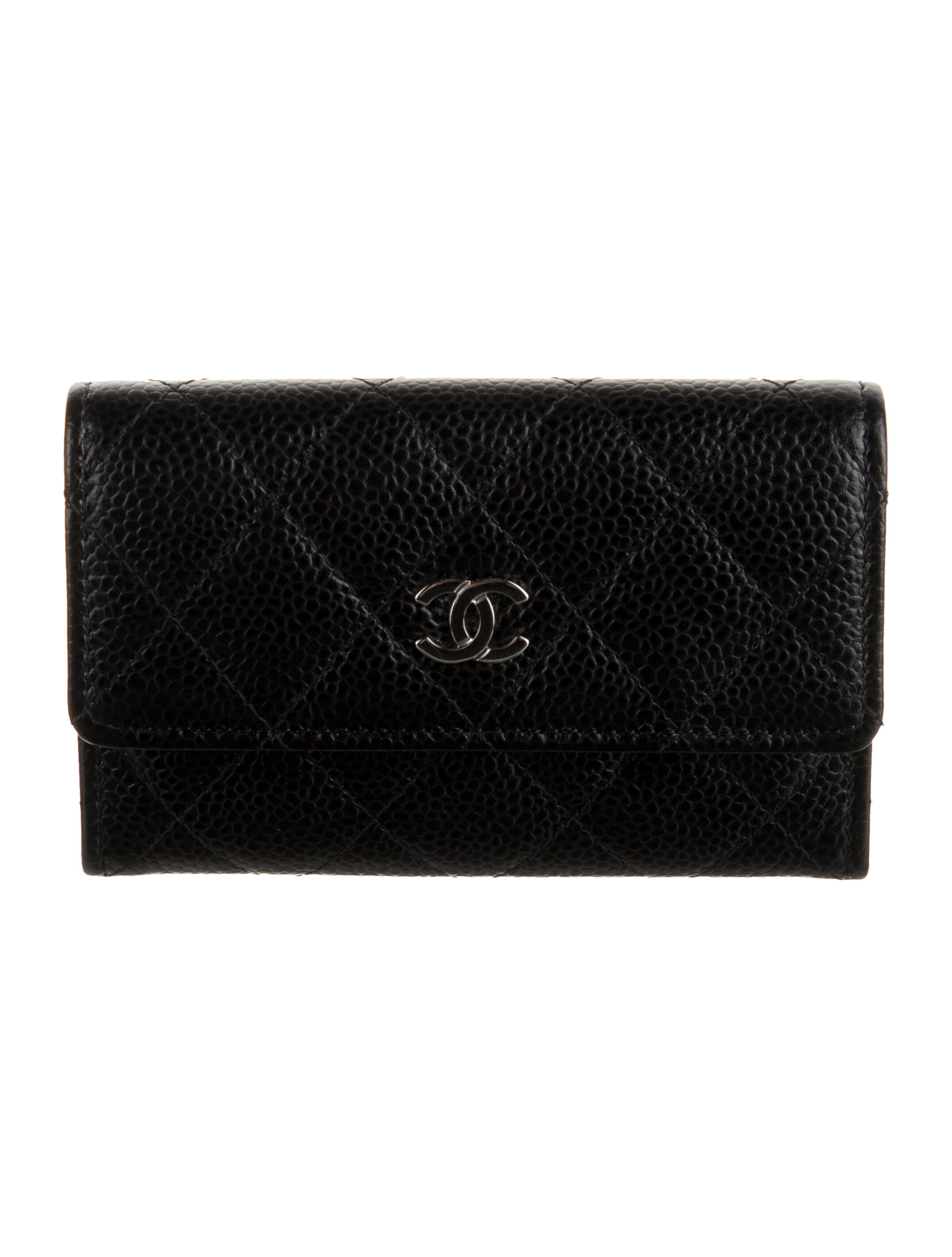 Chanel 2015-2016 Card Holder Flap Trifold Wallet