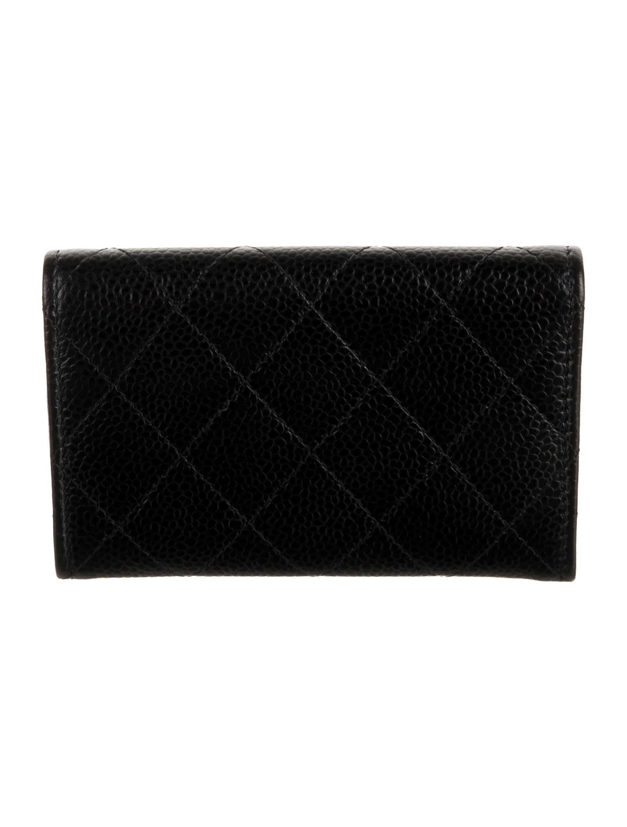 Chanel 2015-2016 Card Holder Flap Trifold Wallet