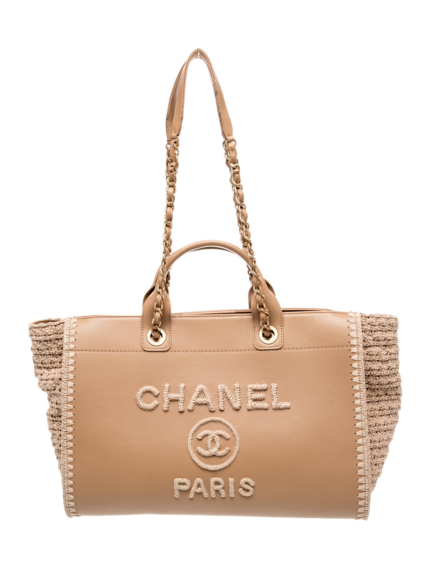 Chanel Large Crochet Deauville Shopping Tote