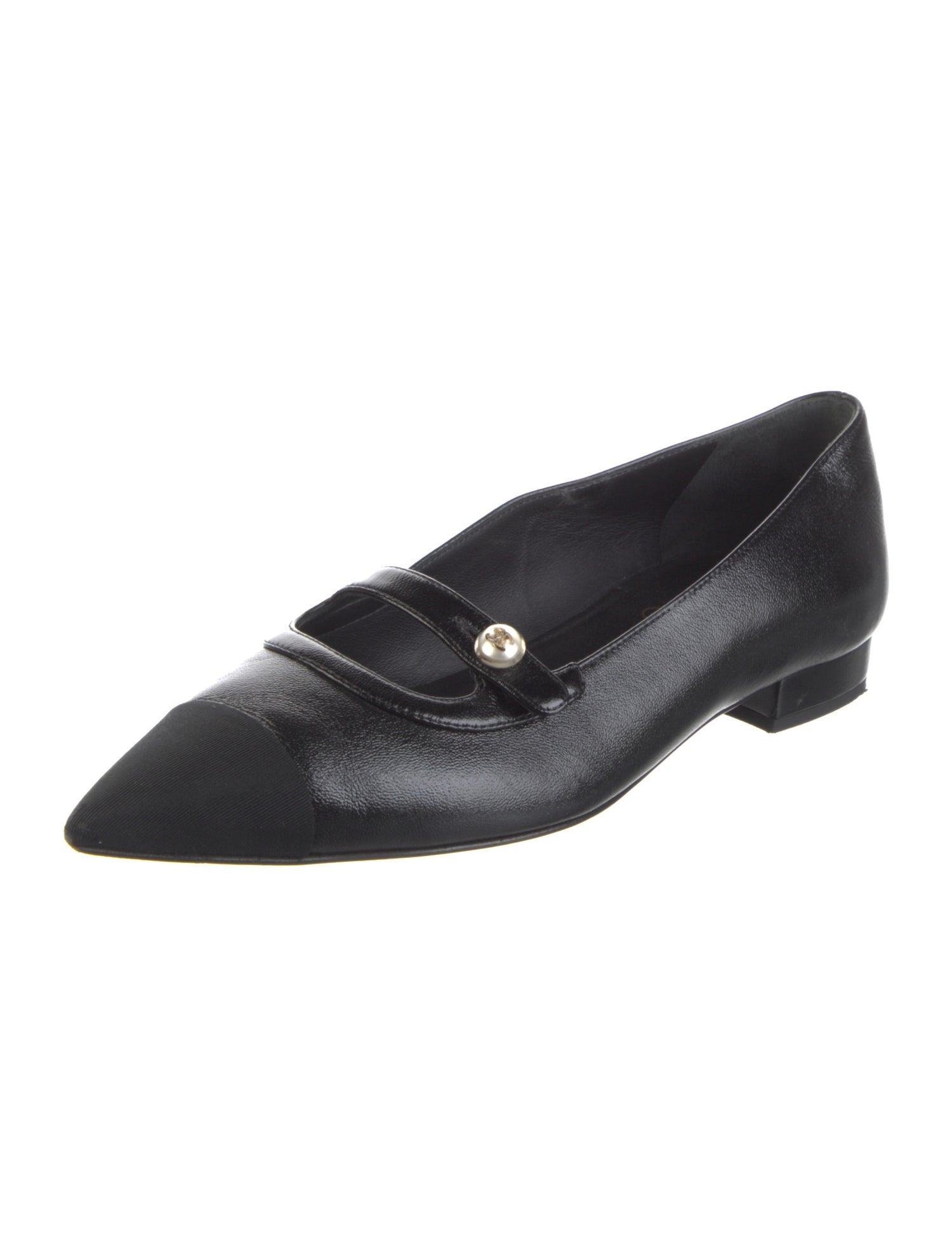 Chanel 2024 Interlocking CC Logo Ballet Flats