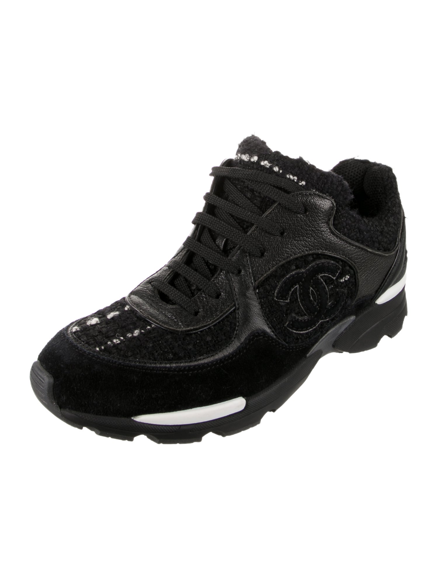 Chanel 2015 Interlocking CC Logo Sneakers