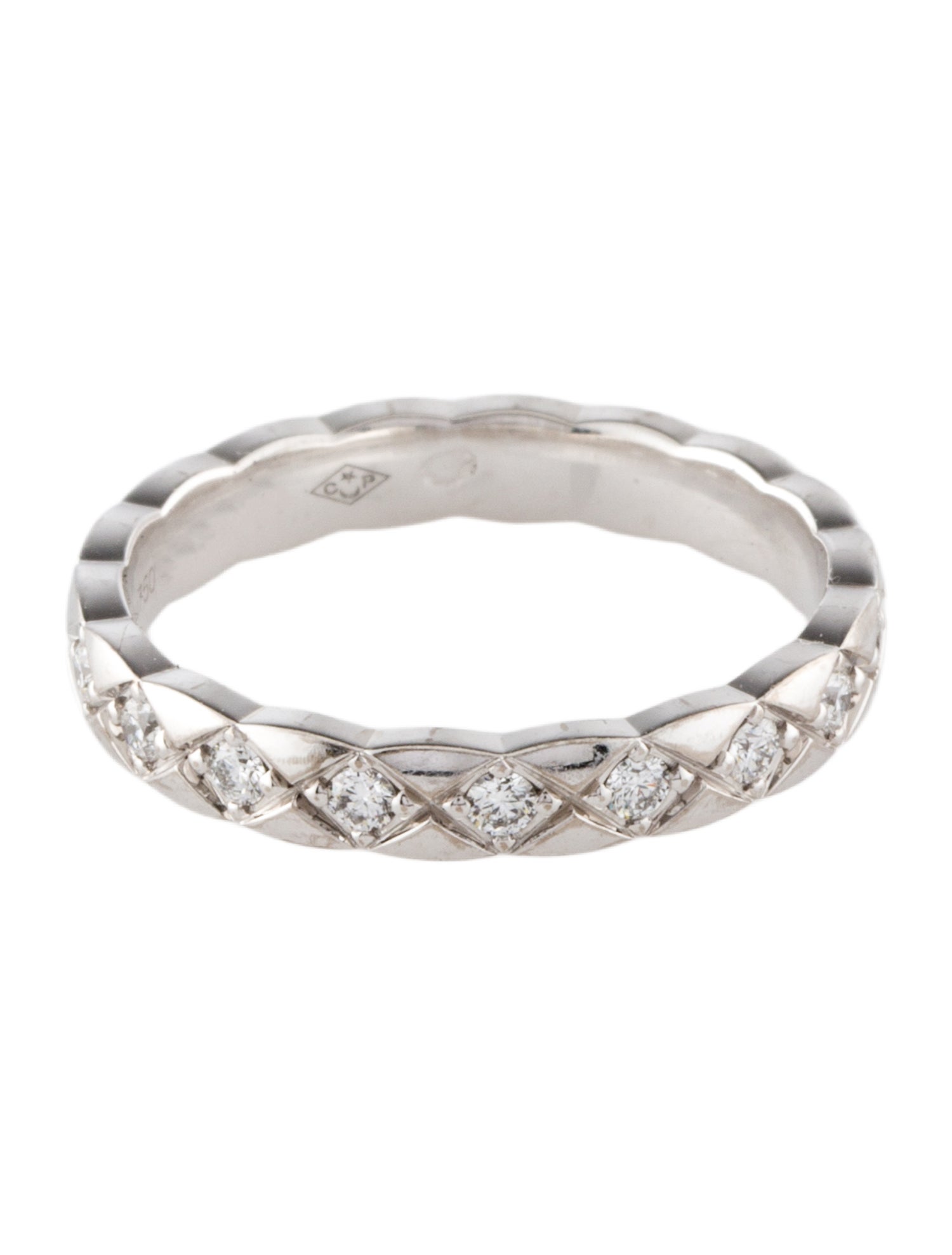 Chanel 18K Diamond Mini Coco Crush Ring