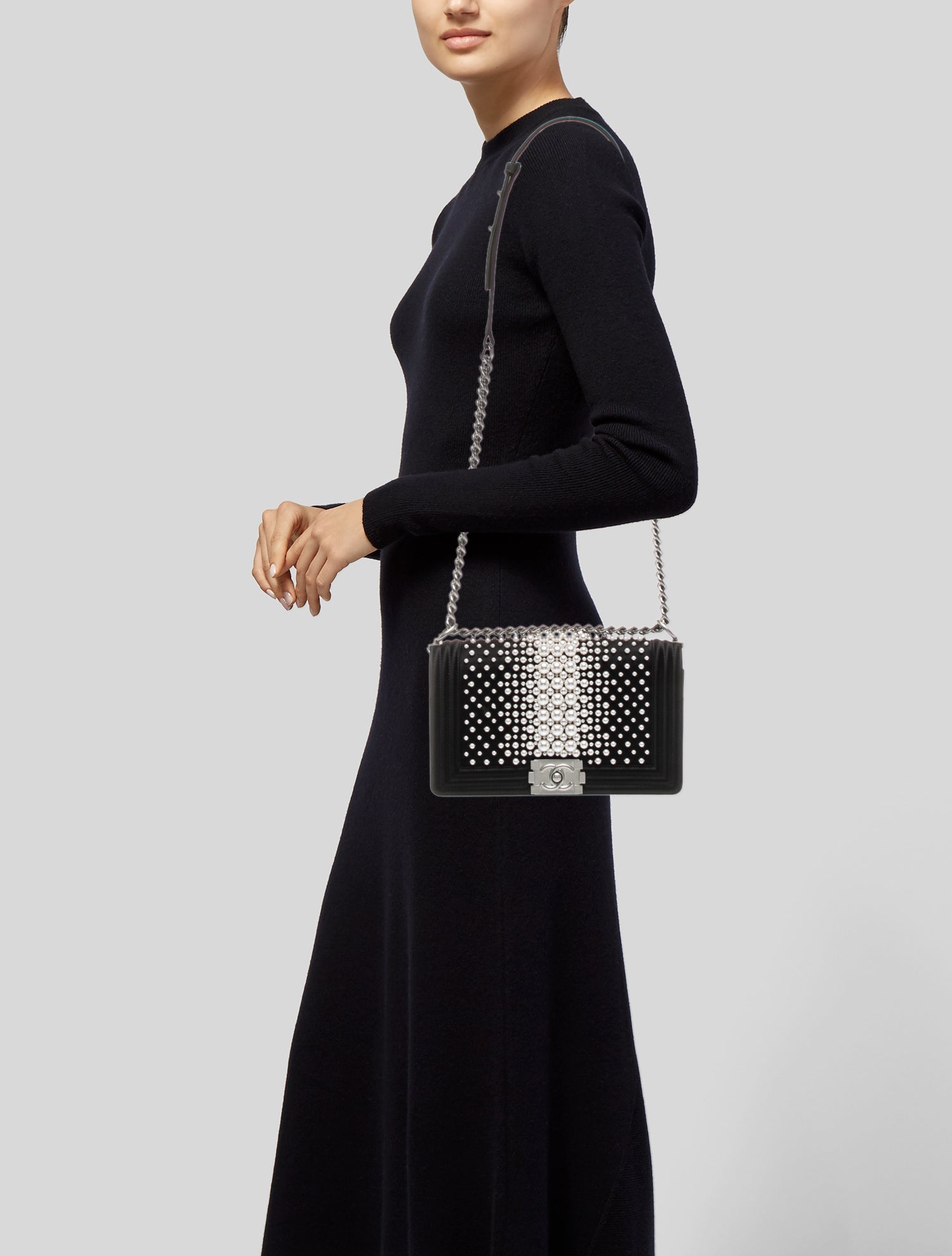 Chanel Medium Pearl Boy Bag