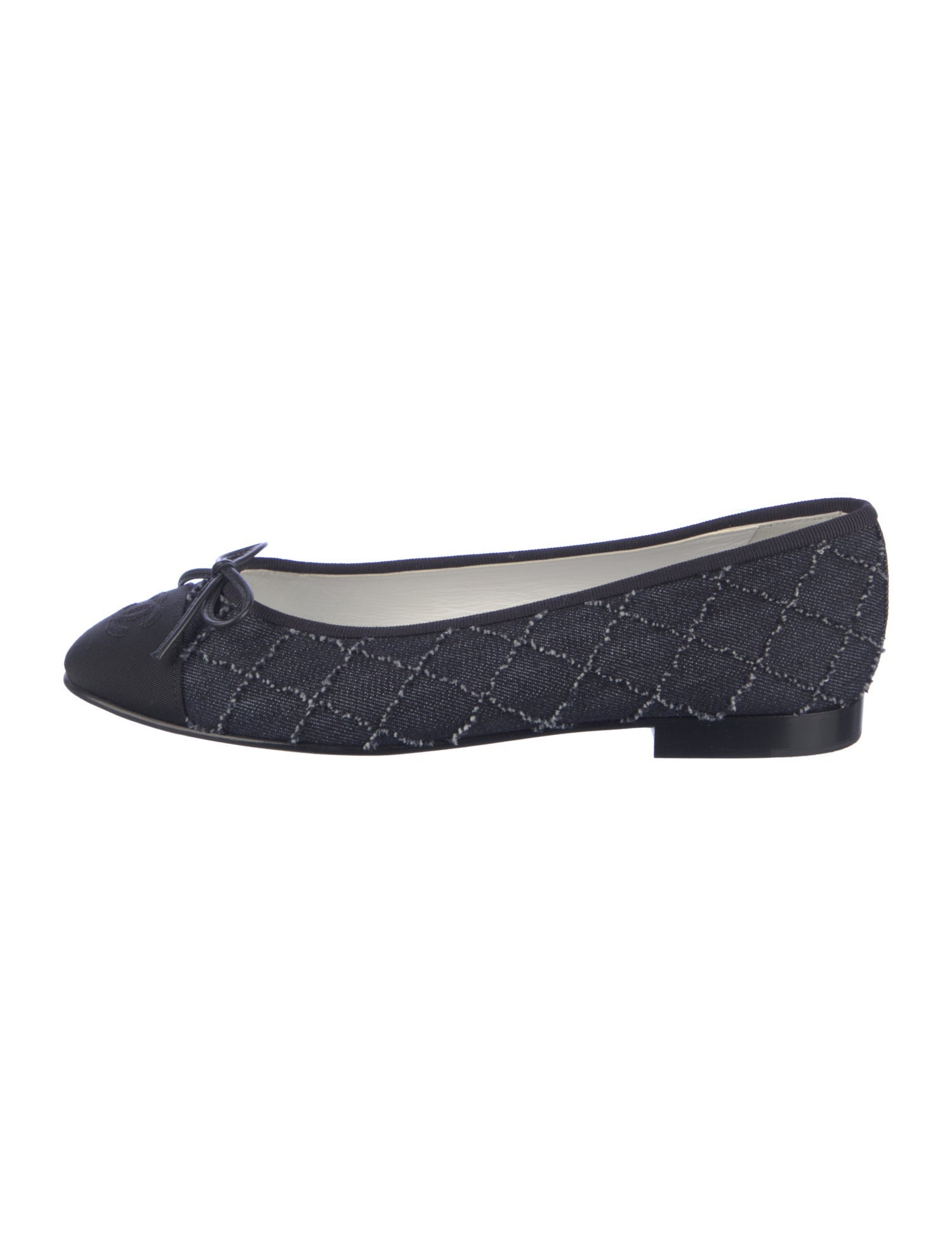 Chanel 2023 Interlocking CC Logo Ballet Flats