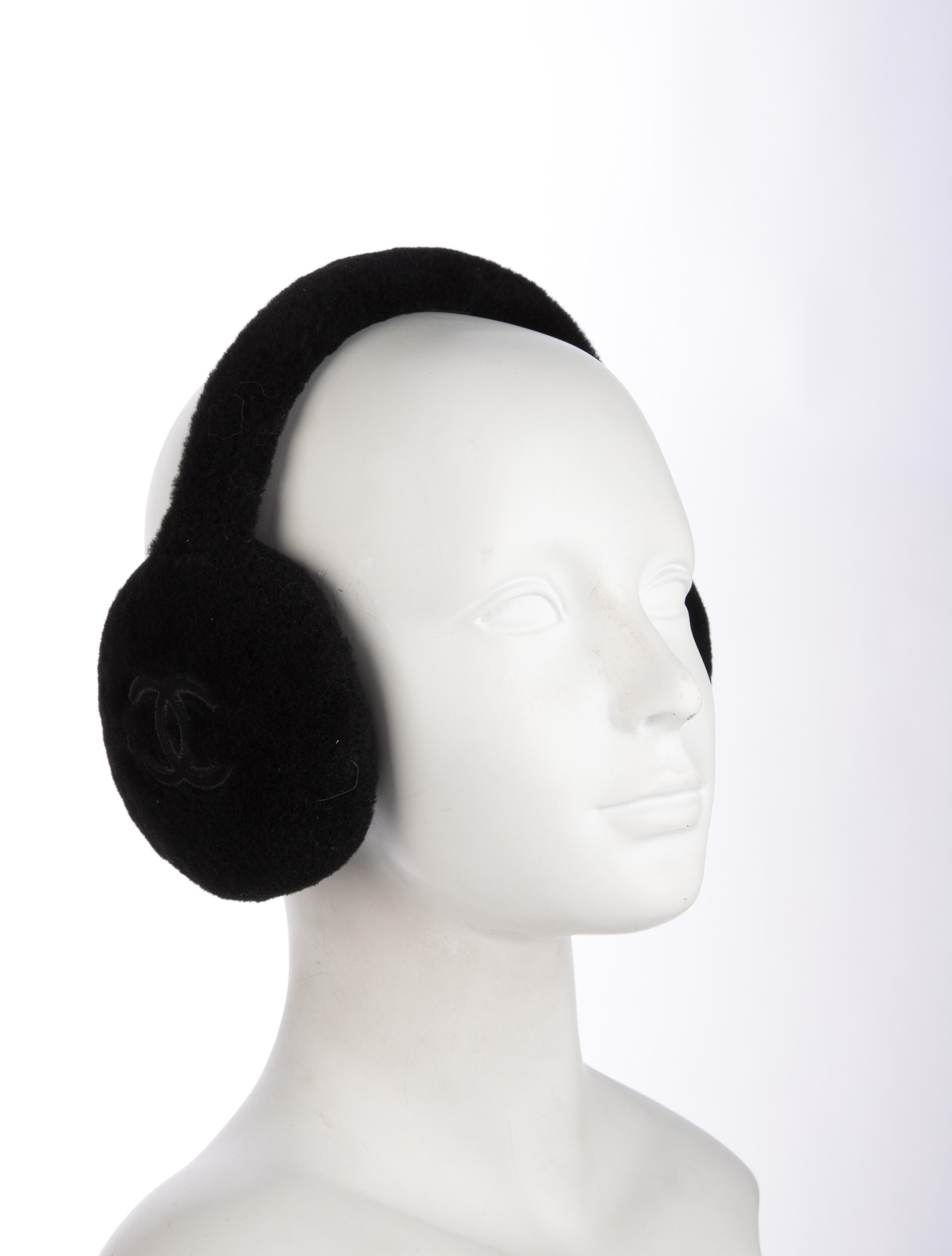 Chanel 2024 CC Shearling Earmuffs