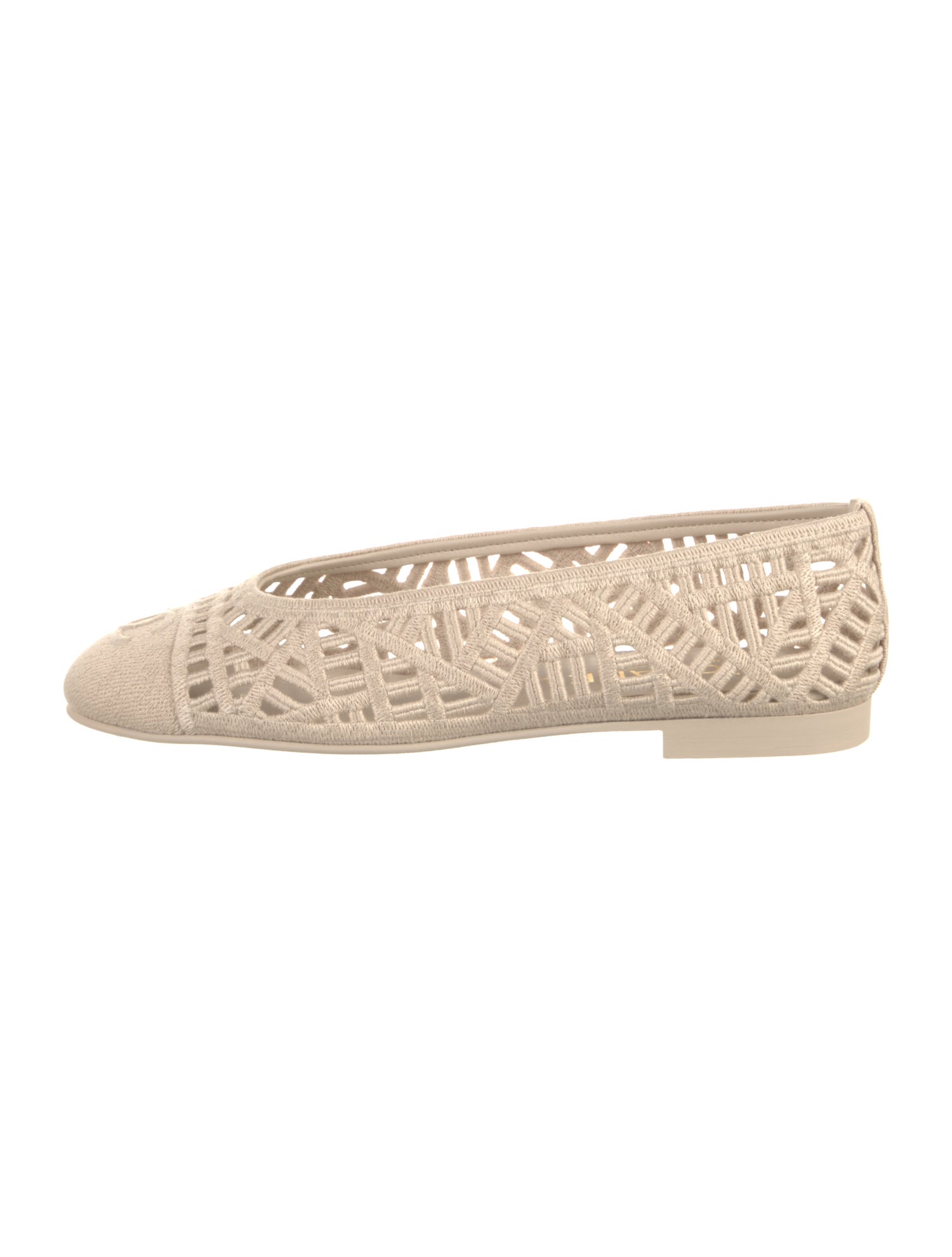 Chanel 2026 Interlocking CC Logo Ballet Flats