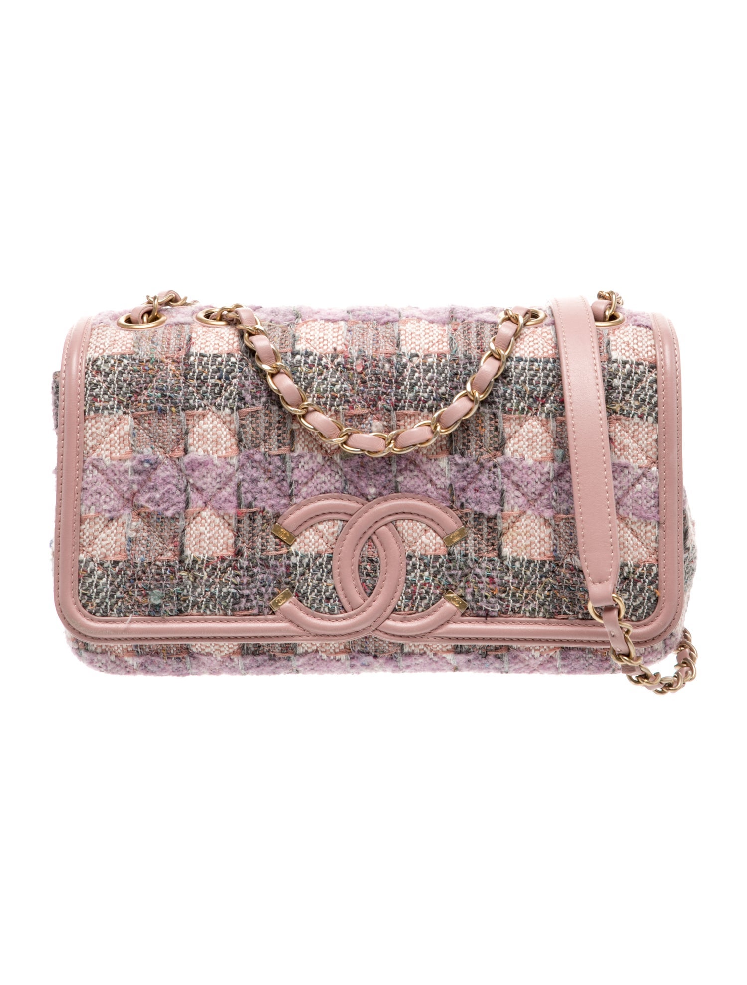 Chanel Medium Tweed Filigree Flap Bag