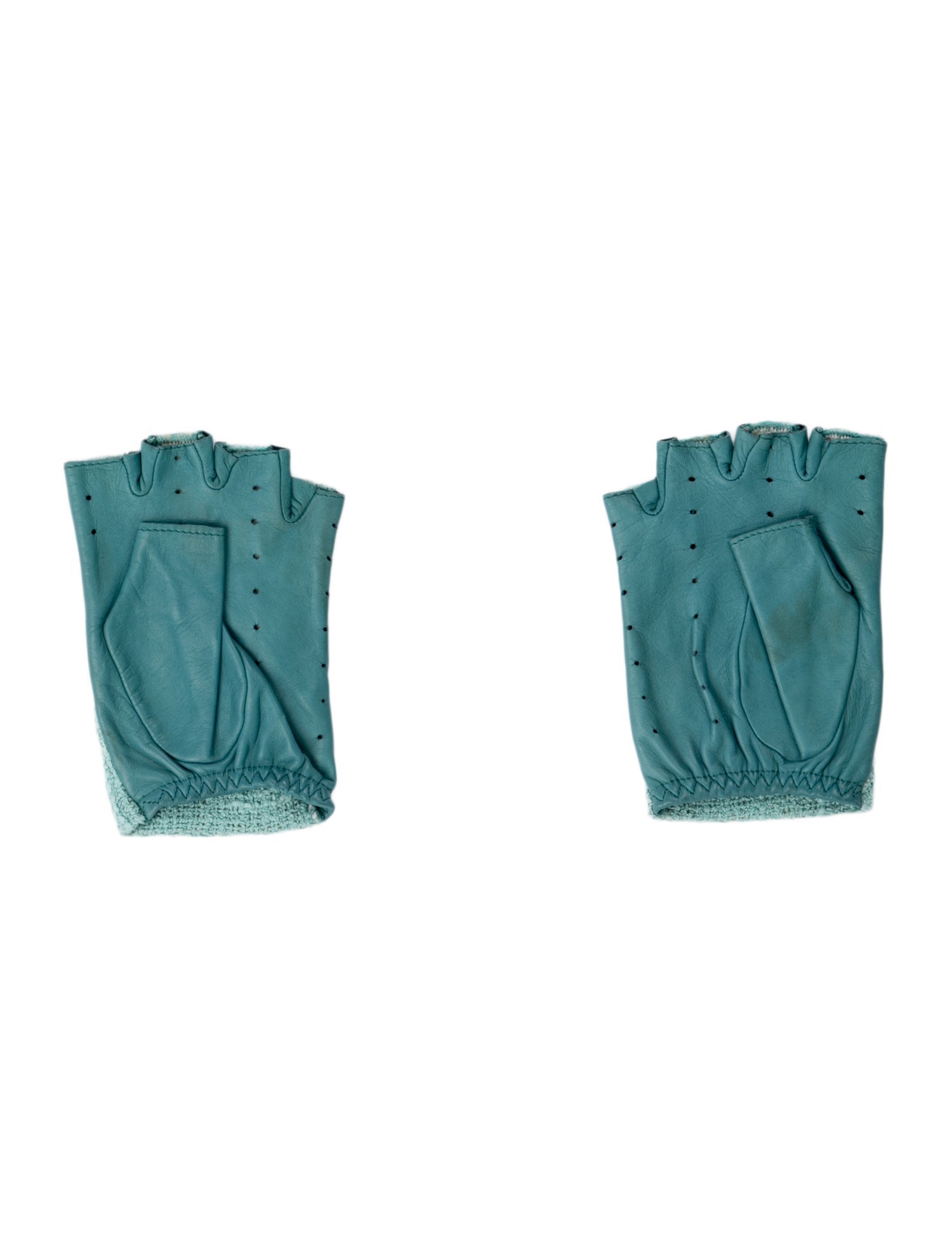 Chanel Tweed Fingerless Gloves