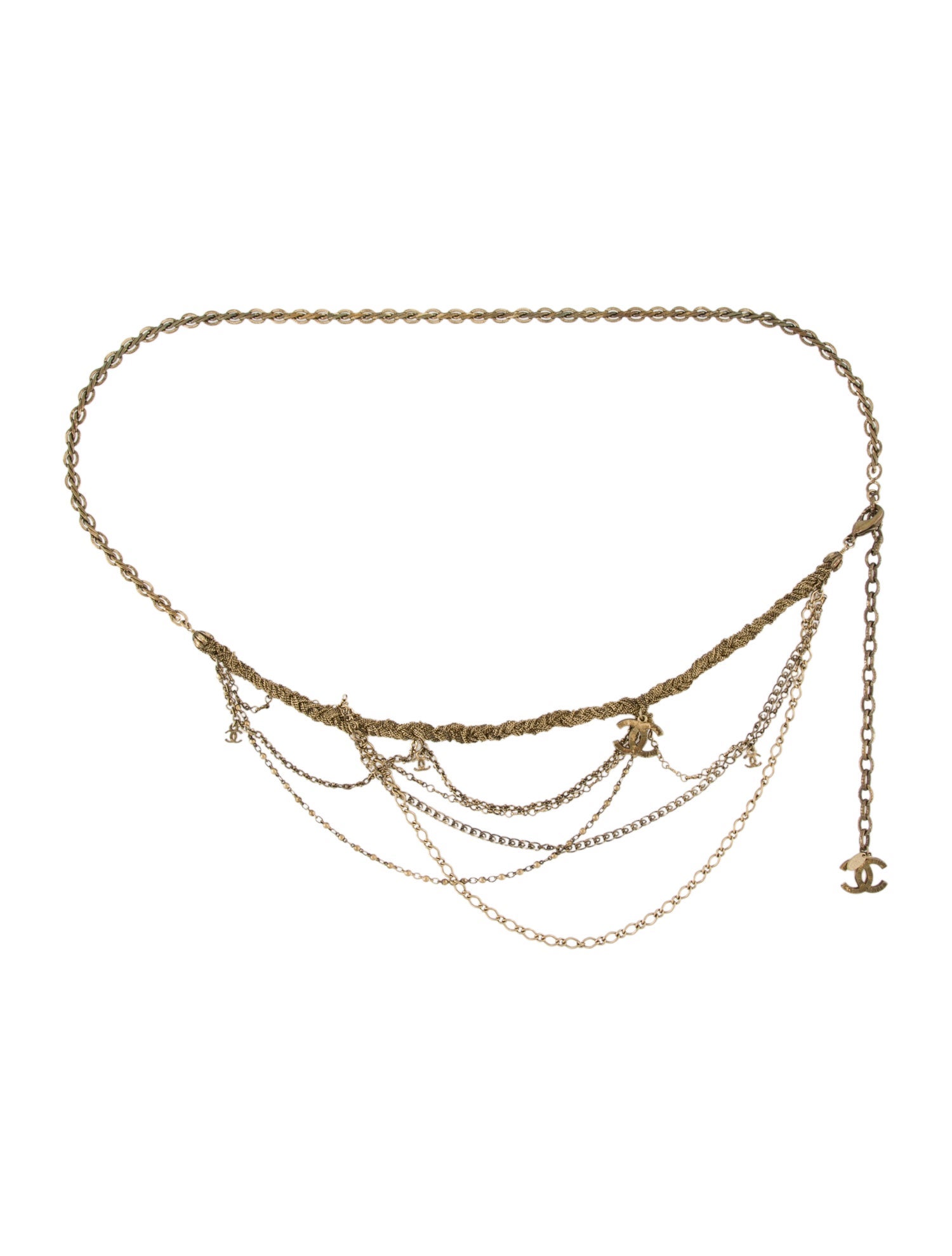 Chanel 2010 Interlocking CC Logo Waist Belt