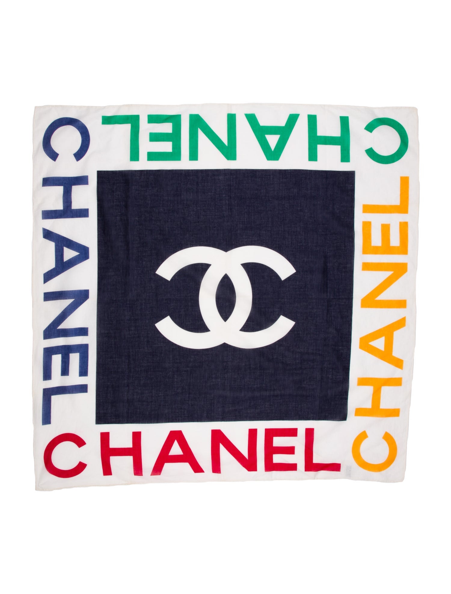 Chanel Interlocking CC Logo Scarf